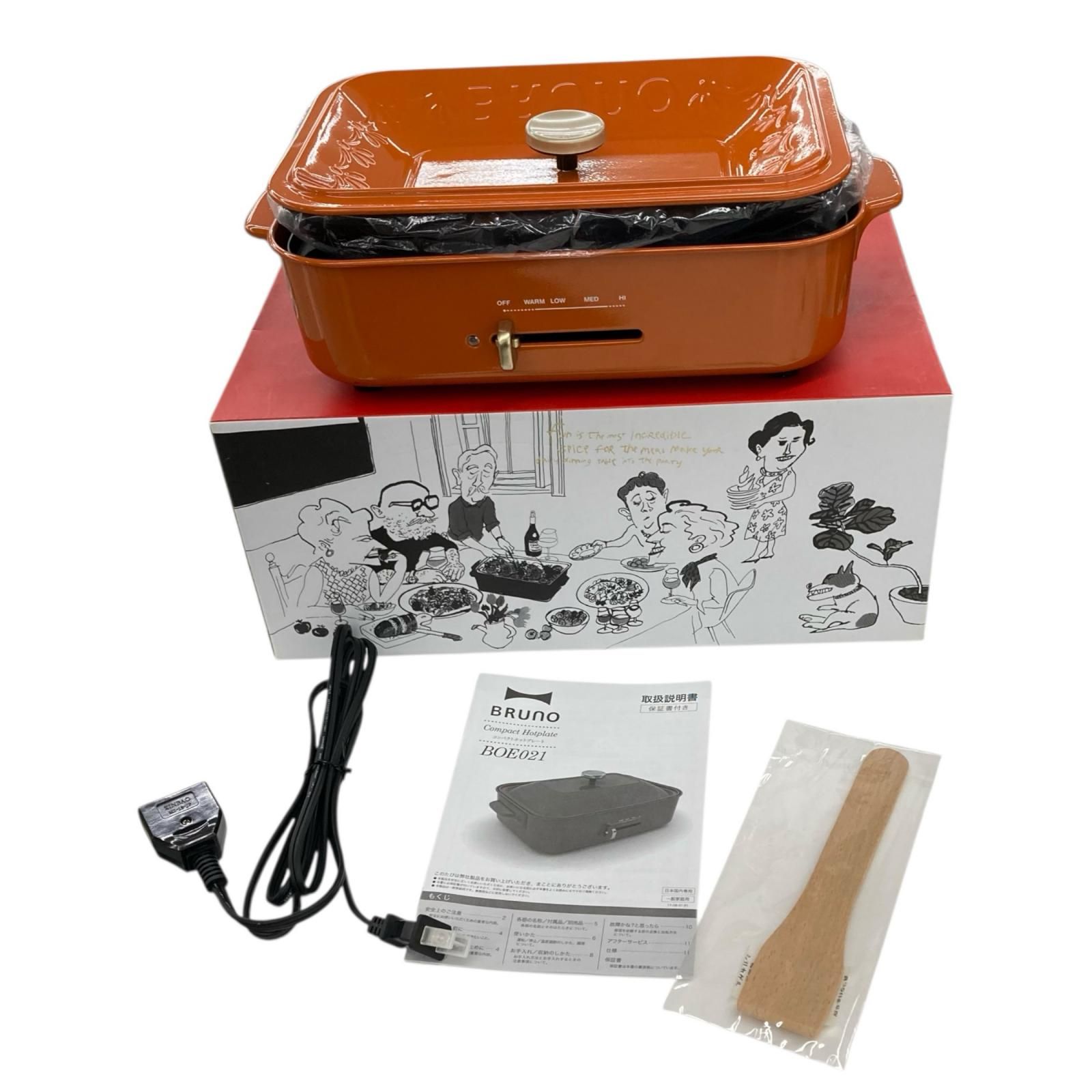186001 現状品 BRUNO ブルーノ コンパクトホットプレート BOE021
