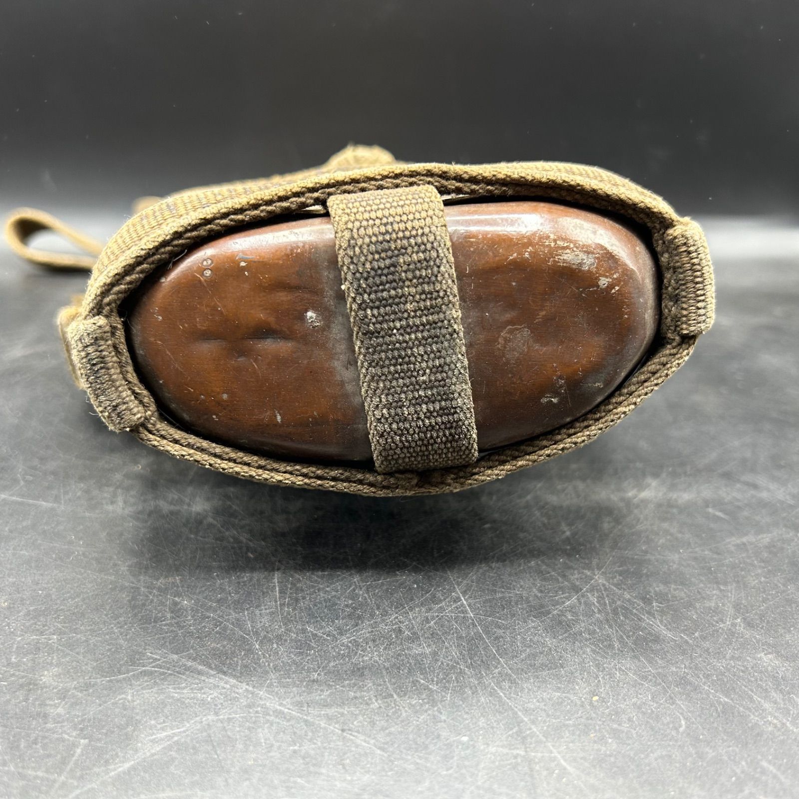 レトロアンティーク旧日本軍銅製水筒？ ②日本陸軍 水筒 昭和レトロ 当時物 ミリタリー 日本軍 軍用水筒 兵用