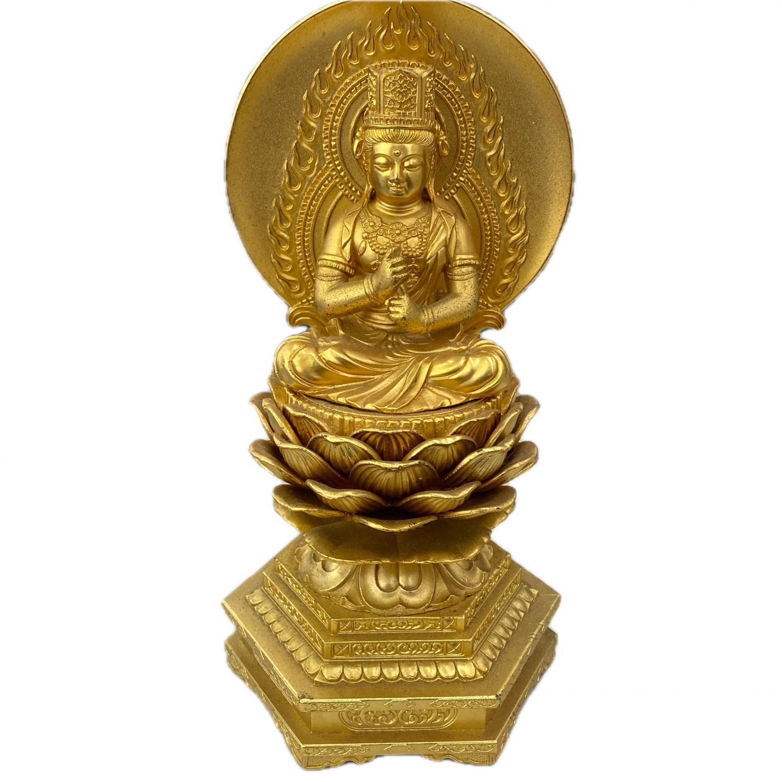 186001 大日如来（だいにちにょらい）金メッキ 21cm [0000000004293] 186001 大日如来（だいにちにょらい）金メッキ 21cm 【公式通販】