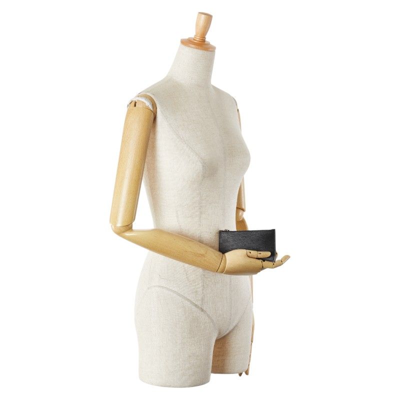 ブルガリ フラグメントケース コインケース ブラック レザー メンズ BVLGARI【1-0216421】