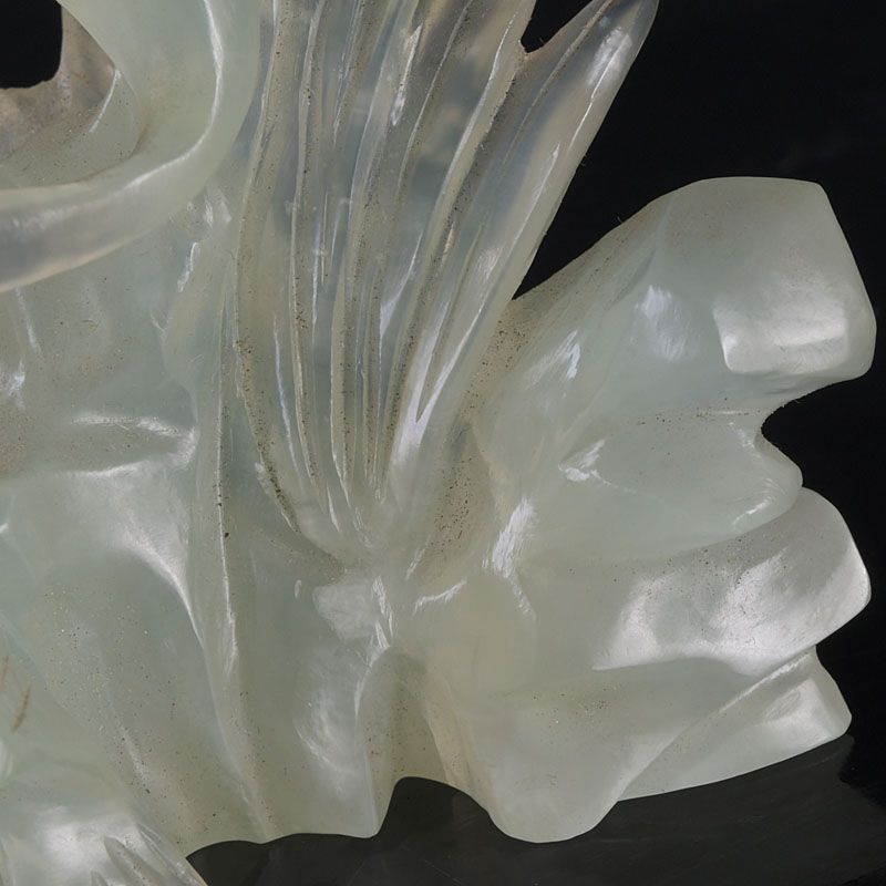 中国 玉石岫玉彫刻 鳥魚刻 置物 C S355 - メルカリ