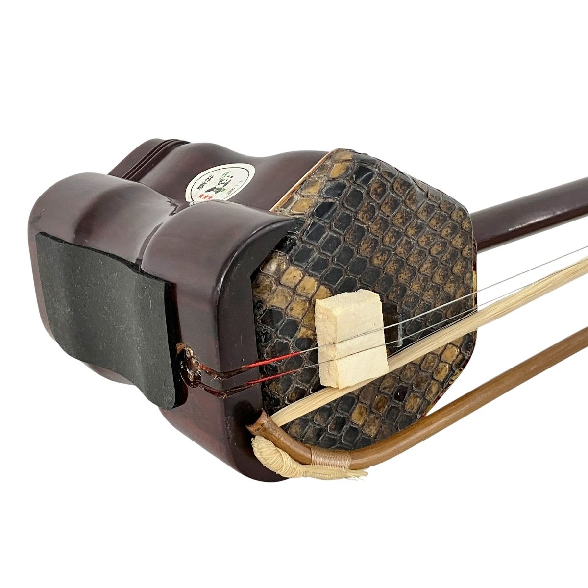 高級 二胡 ねじり 弦楽器 民族楽器 ケース付属 陸林藝 二胡 中国 民族 楽器 弦楽器 弓 ケース付き 中古 Y10613456