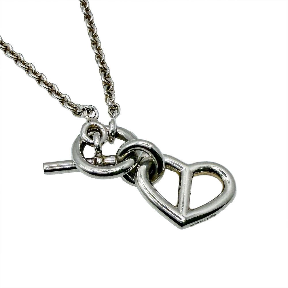 エルメス シェーヌダンクル アミュレット ハート ネックレス