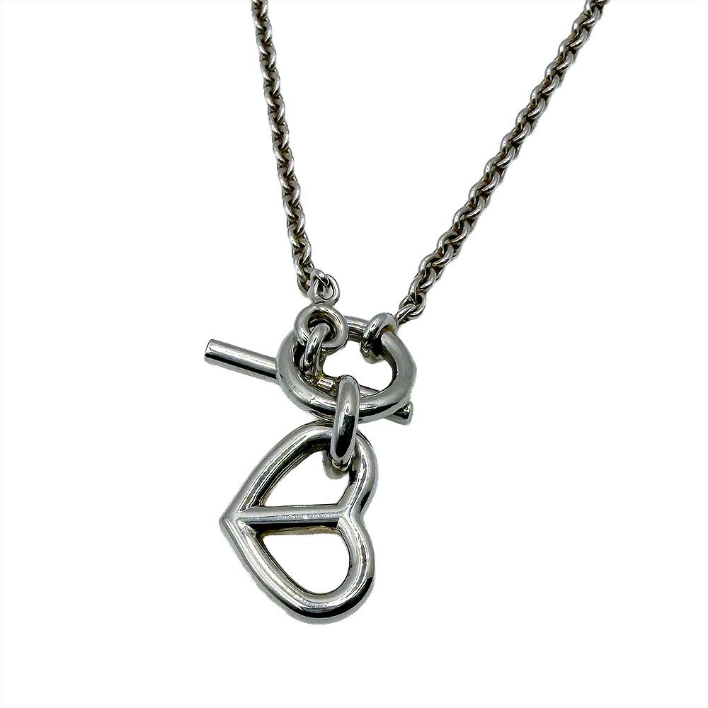 エルメス シェーヌダンクル アミュレット ハート ネックレス