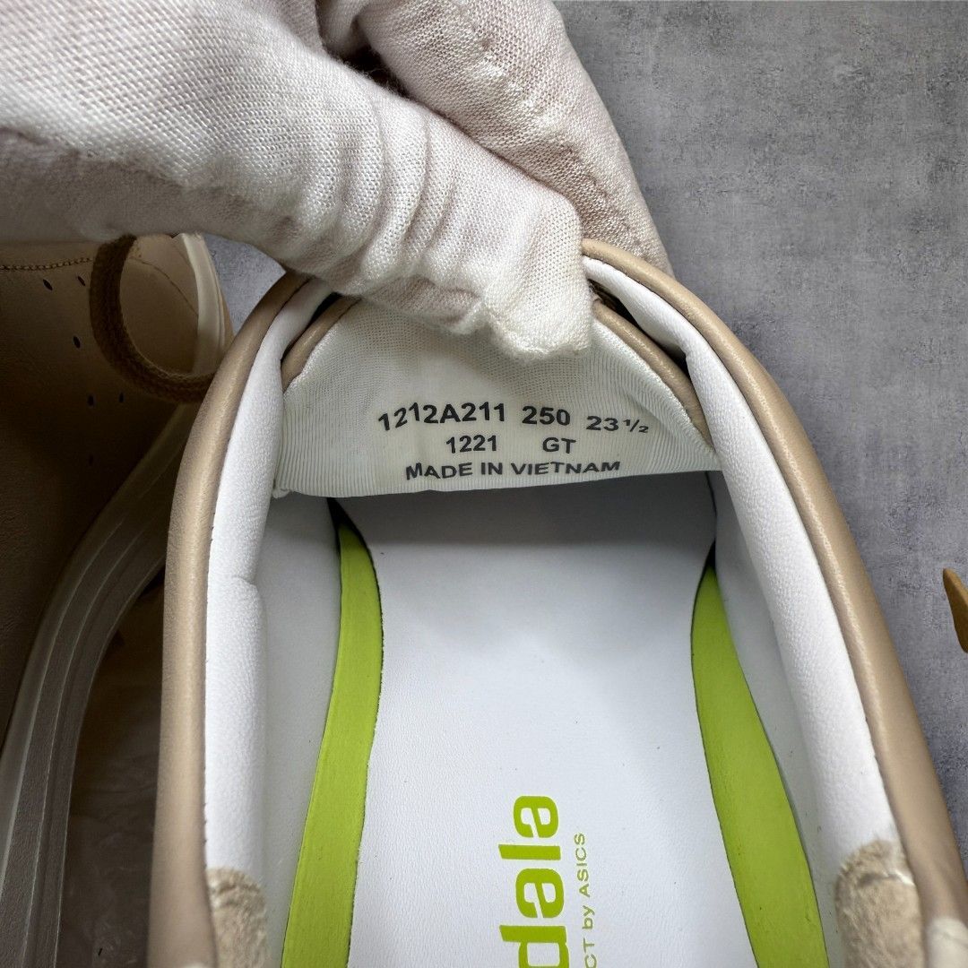 美品】アシックス ASICS ペダラ pedala レザースニーカー 23.5cm