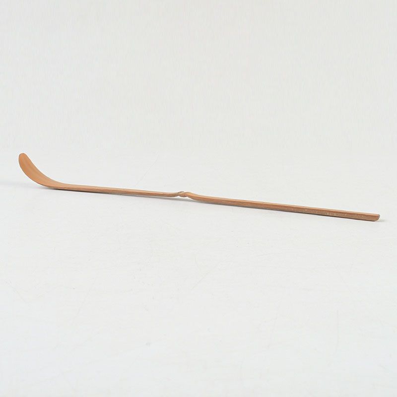 茶道具 影林宗篤作 白竹 茶杓 銘「汐汲」 小林太玄書付 共筒共箱 V