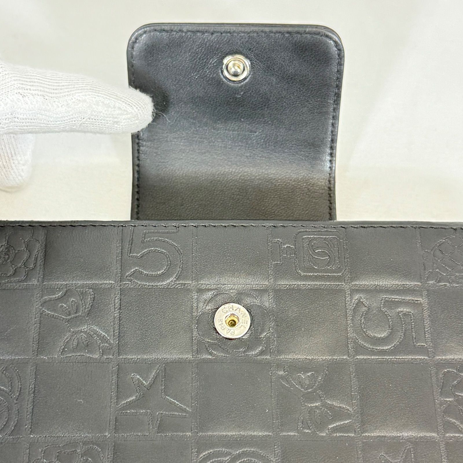 人気・美品】CHANEL シャネル ラムスキン アイコンライン ココマーク