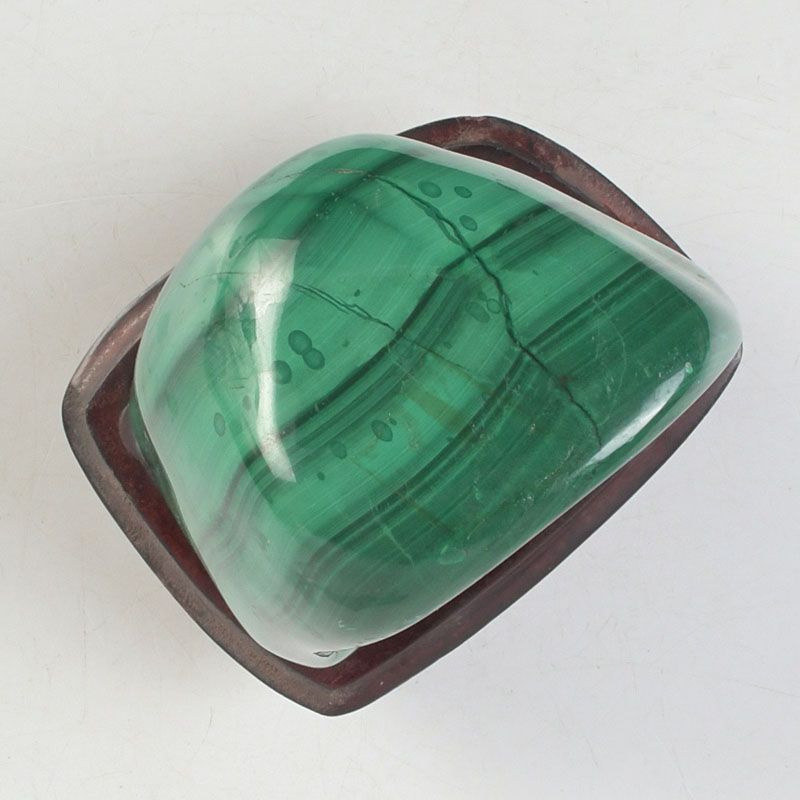 天然石　鑑賞石　マラカイト　孔雀石　原石　パワーストーン　唐木台付　C　5295 天然石 鑑賞石 マラカイト 孔雀石 原石 パワーストーン 唐木台付 C