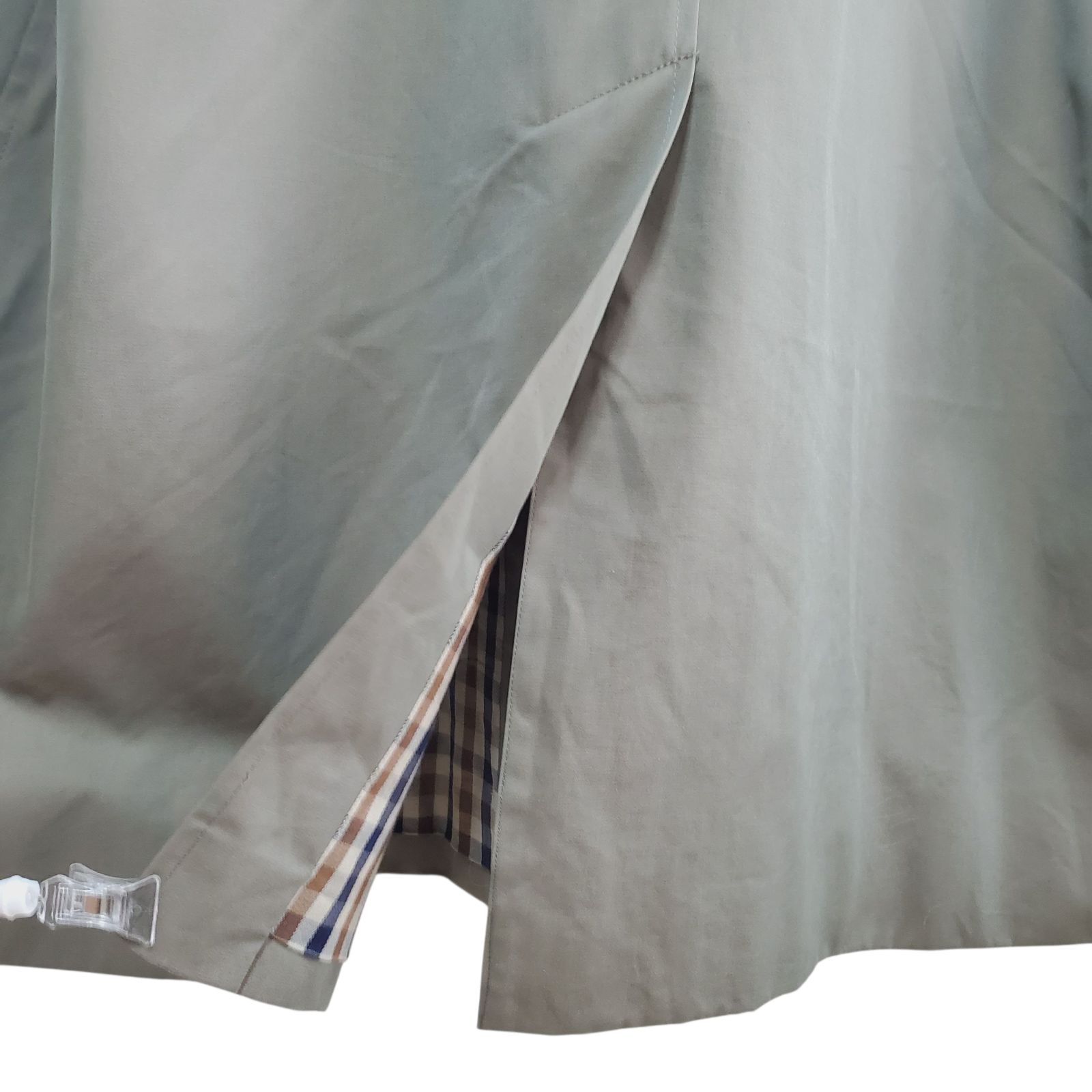 アクアスキュータム Aquascutum 英国製 Aqua5 玉虫色カーキ ステン