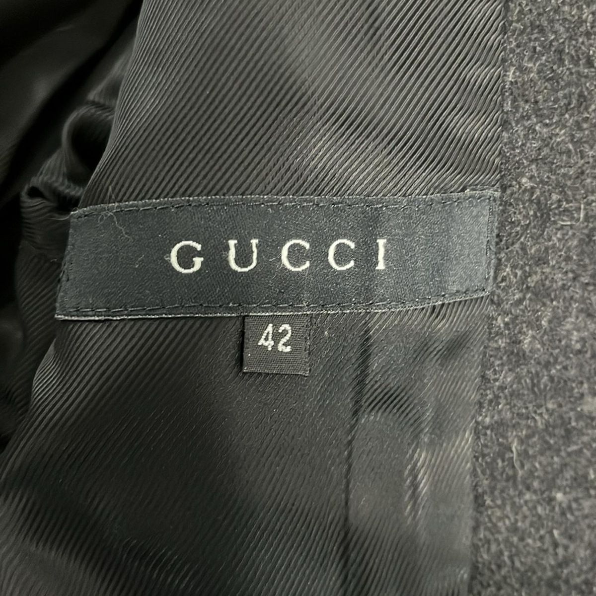 GUCCI(グッチ) コート サイズ42 M レディース - 115895 黒 長袖/冬