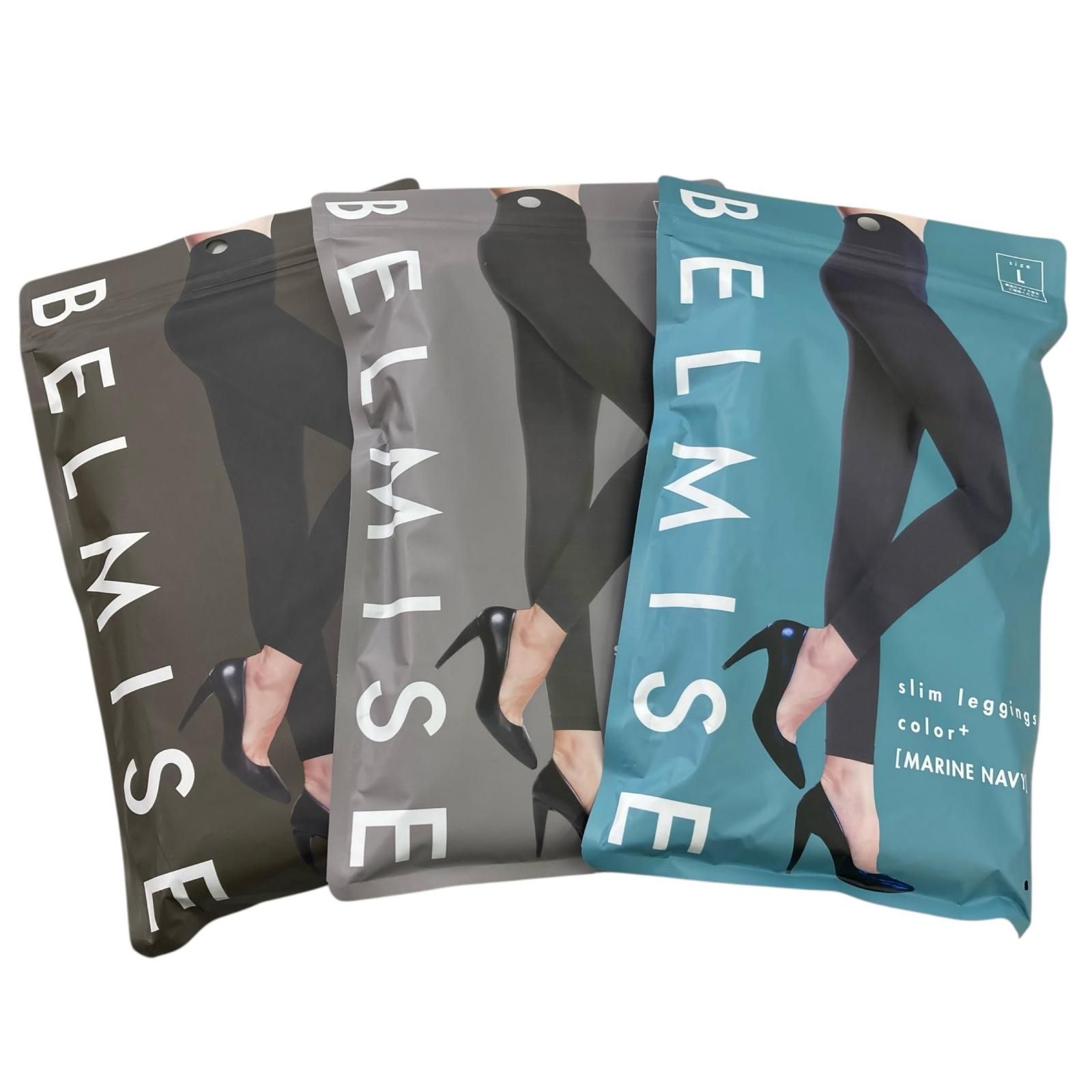 新品未使用 BELMISE スリムレギンス Lサイズ 4パック ベルミス BELMISE スリム レギンス Lサイズ タイツ レディース