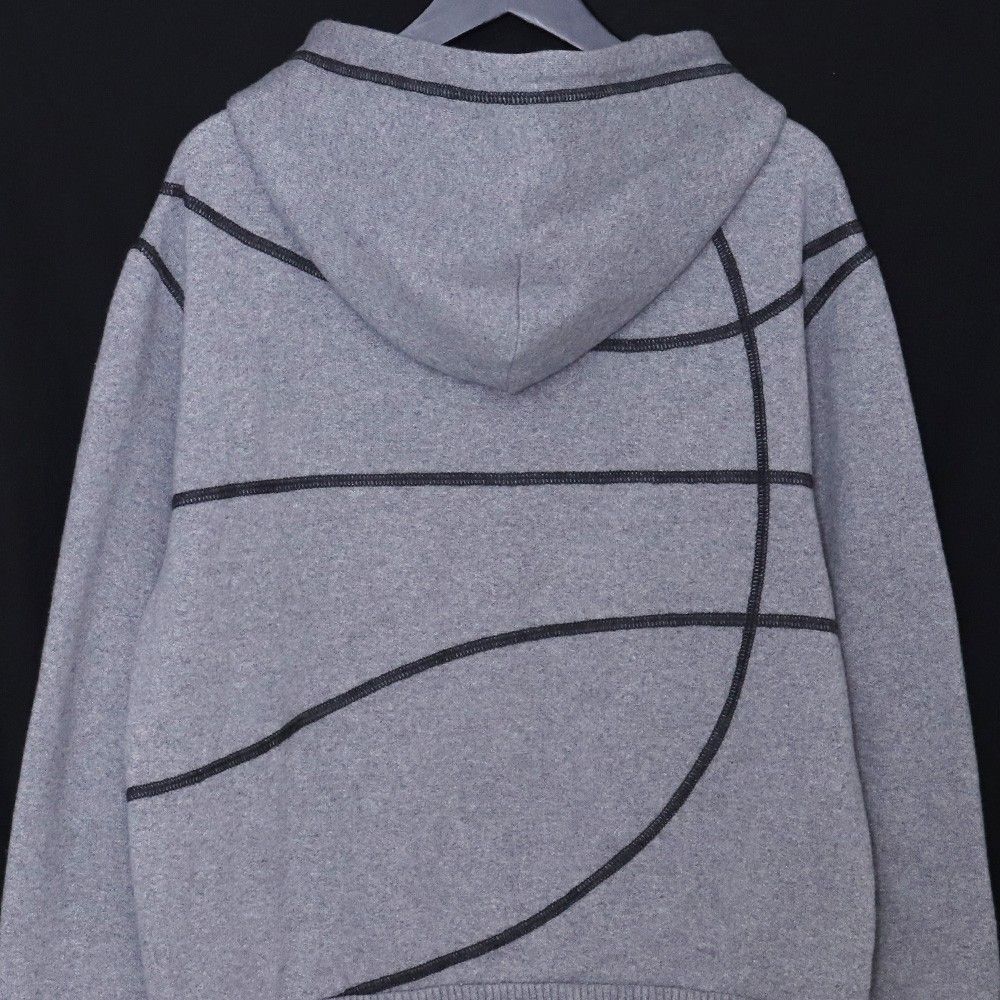 LOUIS VUITTON × NBA ジップアップパーカー カシミヤ混 ロゴ刺繍入り M