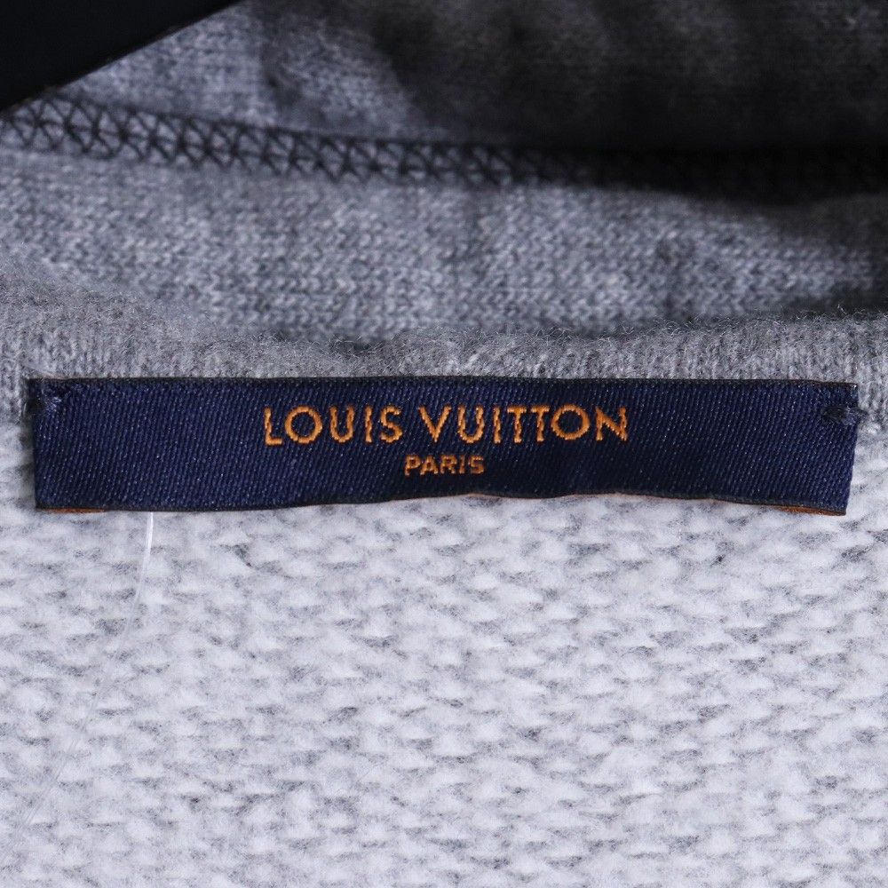 LOUIS VUITTON × NBA ジップアップパーカー カシミヤ混 ロゴ刺繍入り M