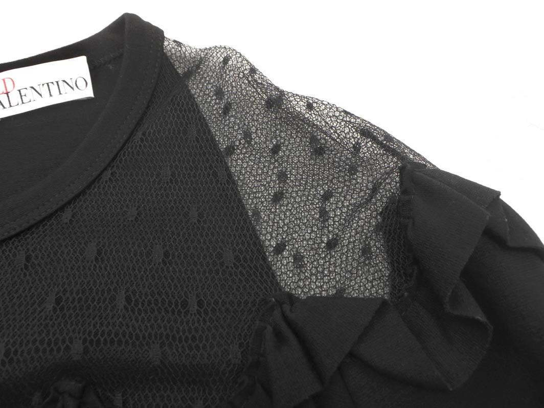 RED VALENTINO レッドヴァレンティノ レース 切替 フリル ワンピース