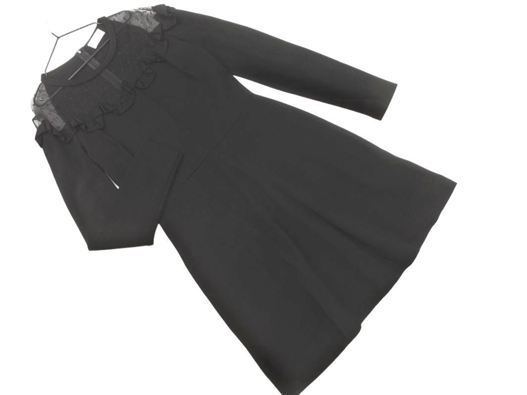 RED VALENTINO レッドヴァレンティノ レース 切替 フリル ワンピース