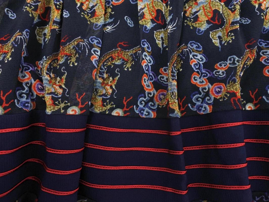 VIVIENNE TAM ヴィヴィアンタム チュール パワーネット 龍 ドラゴン 総