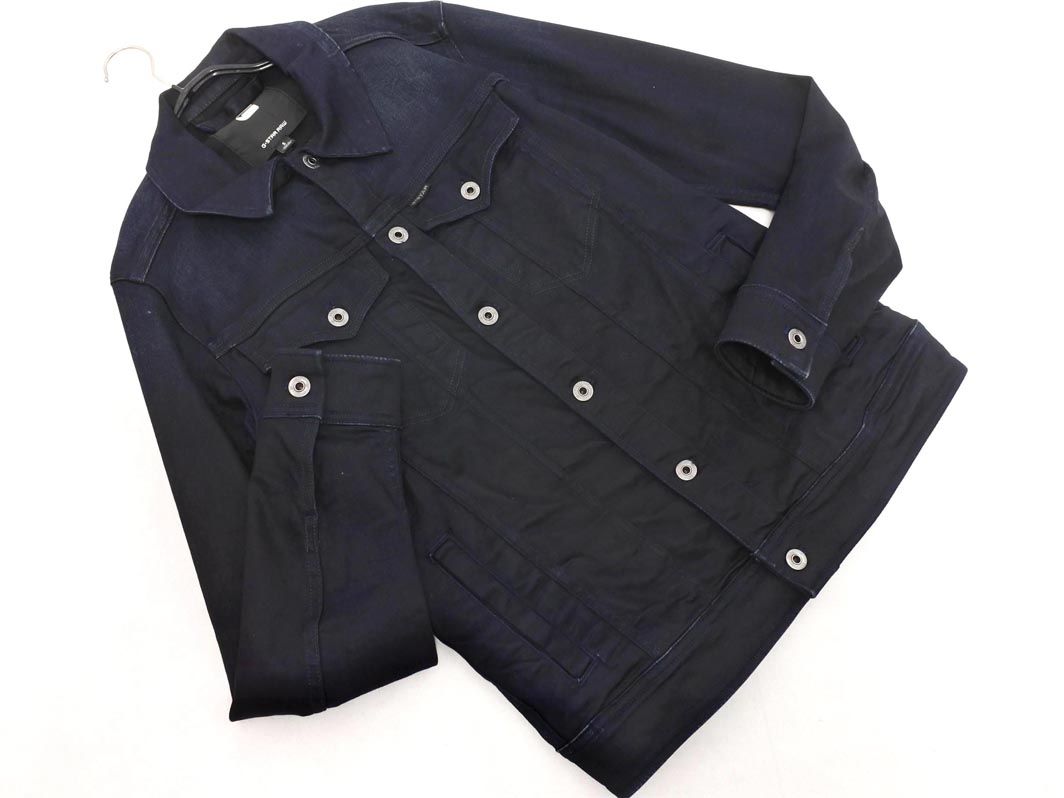 【人気SALE，限定SALE】 G-STAR RAW ジースターロゥ Gジャン デニム ジャケット sizeS/濃紺 ◇■ メンズ Gジャン・デニムジャケット
