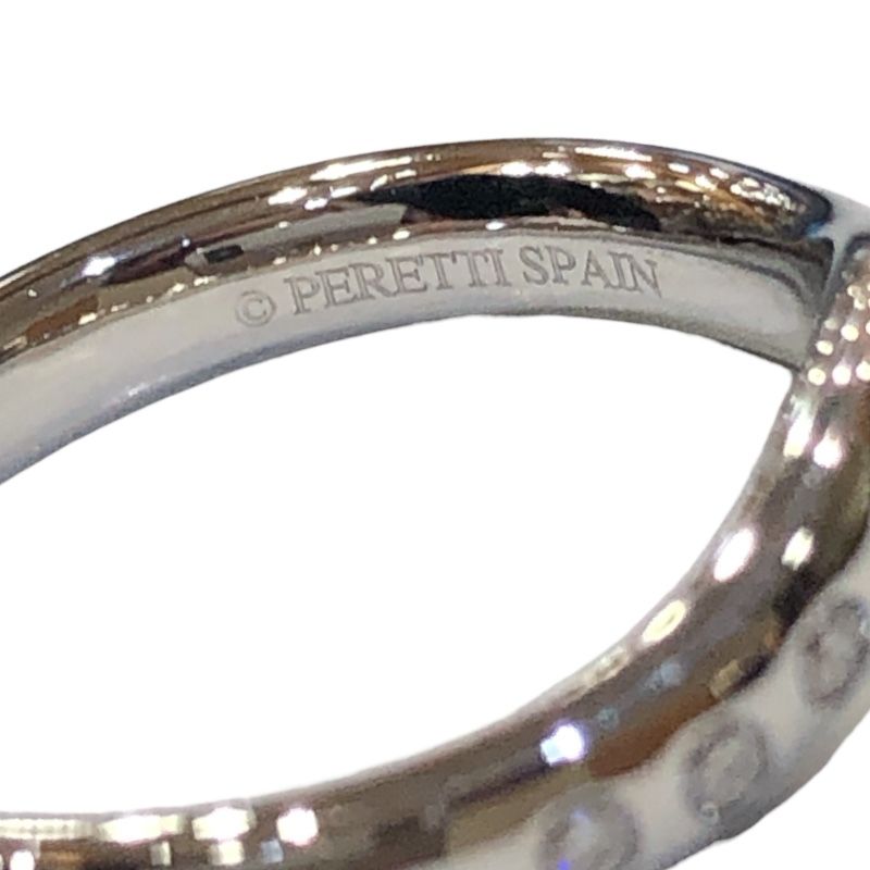 ティファニー TIFFANY＆CO カーブドバンドリング9PD シルバー Pt950