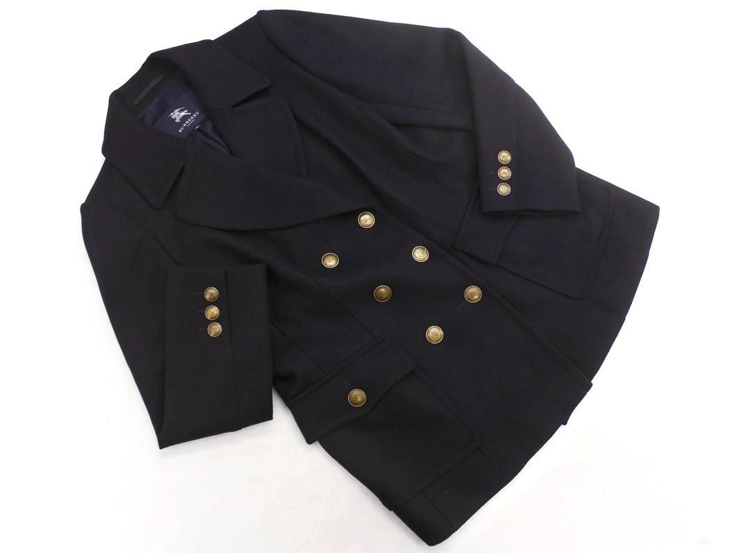 大きいサイズBURBERRY LONDON ネイビーピーコートメガチェック46 大きいサイズBURBERRY LONDON ネイビーピーコートメガチェック46