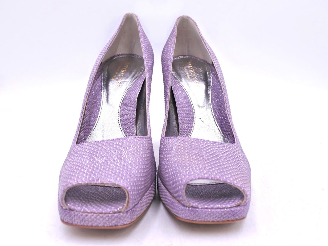 Sergio Rossi セルジオロッシ ラメ オープントゥ パンプス size35(22cm