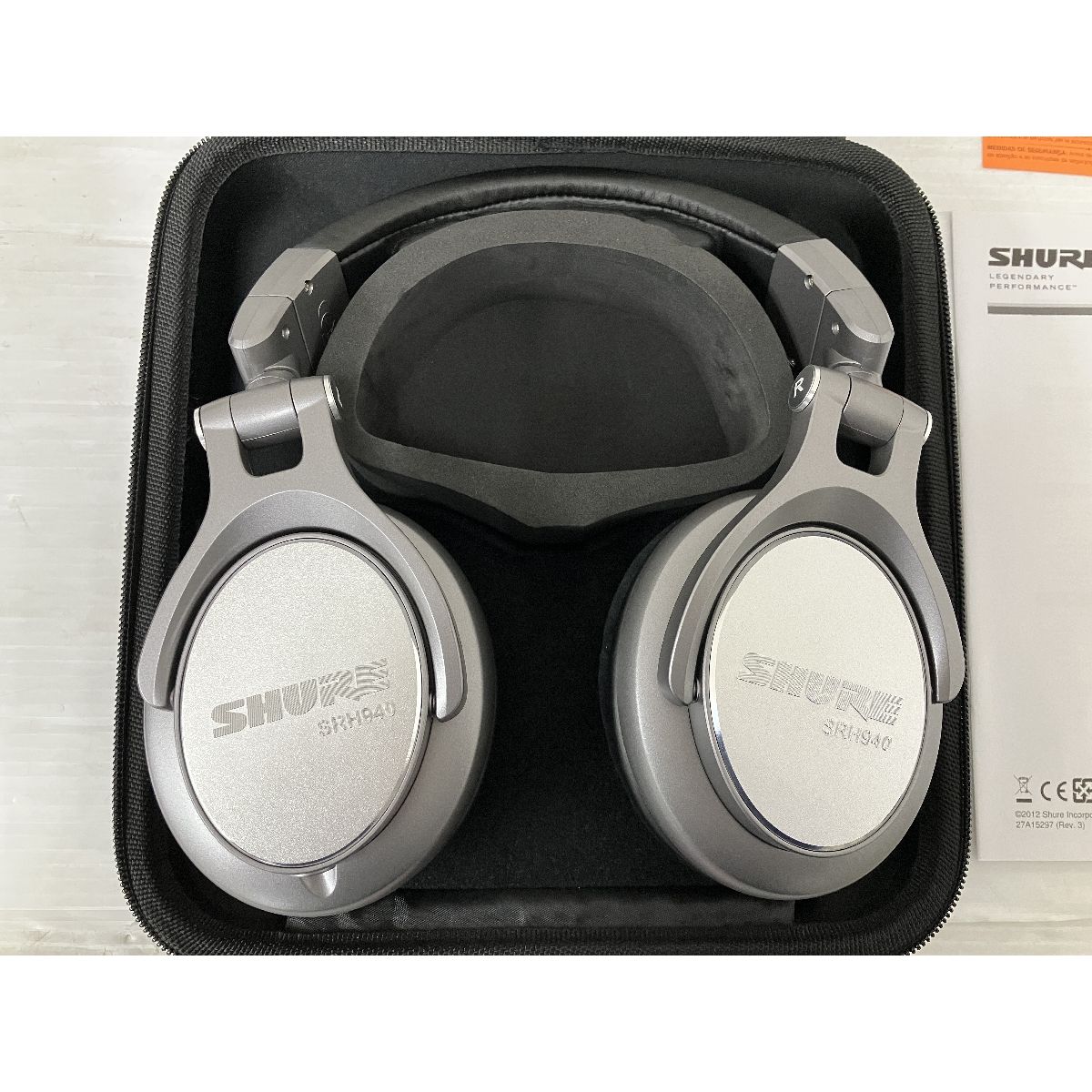 SHURE SRH940 プロフェッショナル モニターヘッドホン 密閉型 シュア