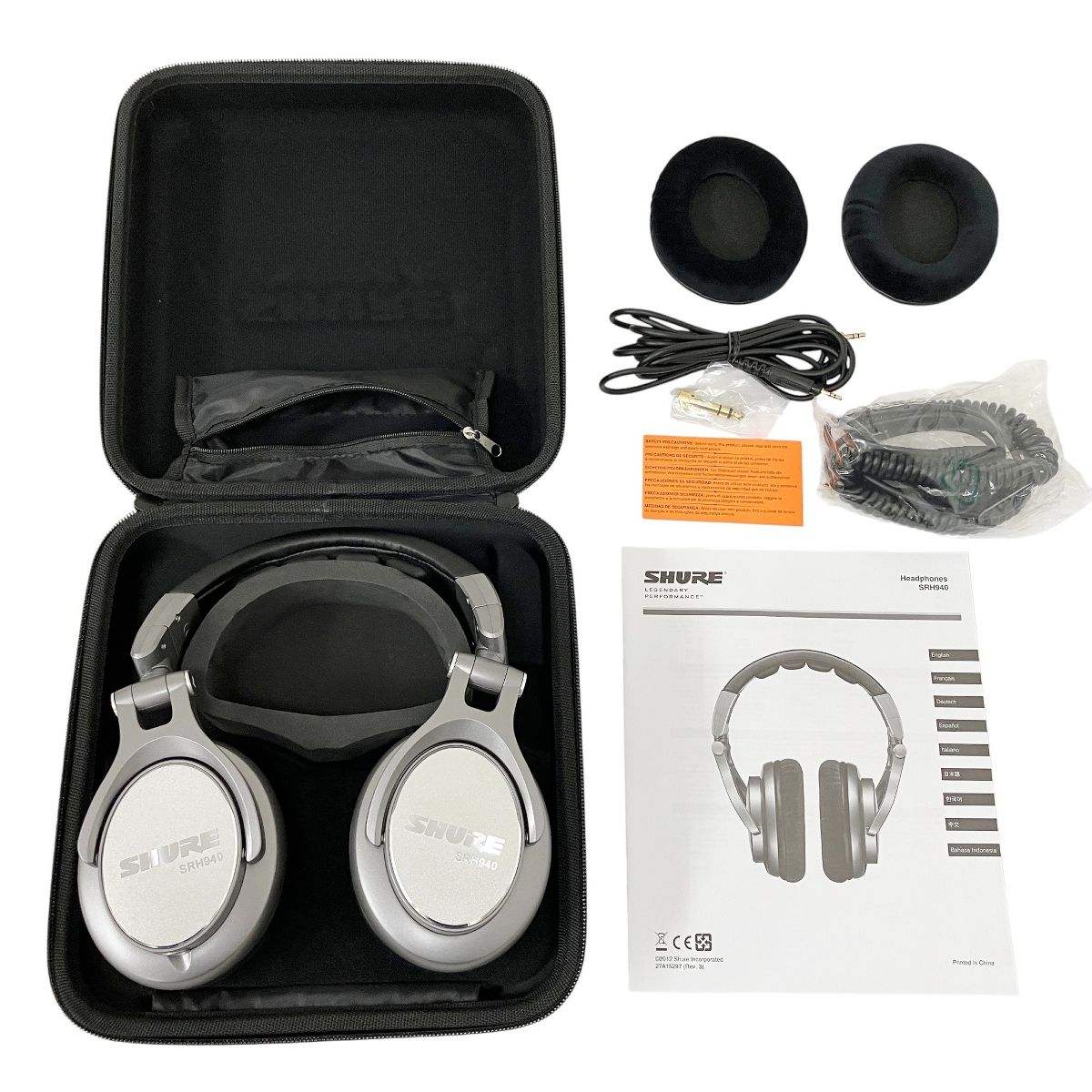 SHURE SRH940 プロフェッショナル モニターヘッドホン 密閉型 シュア