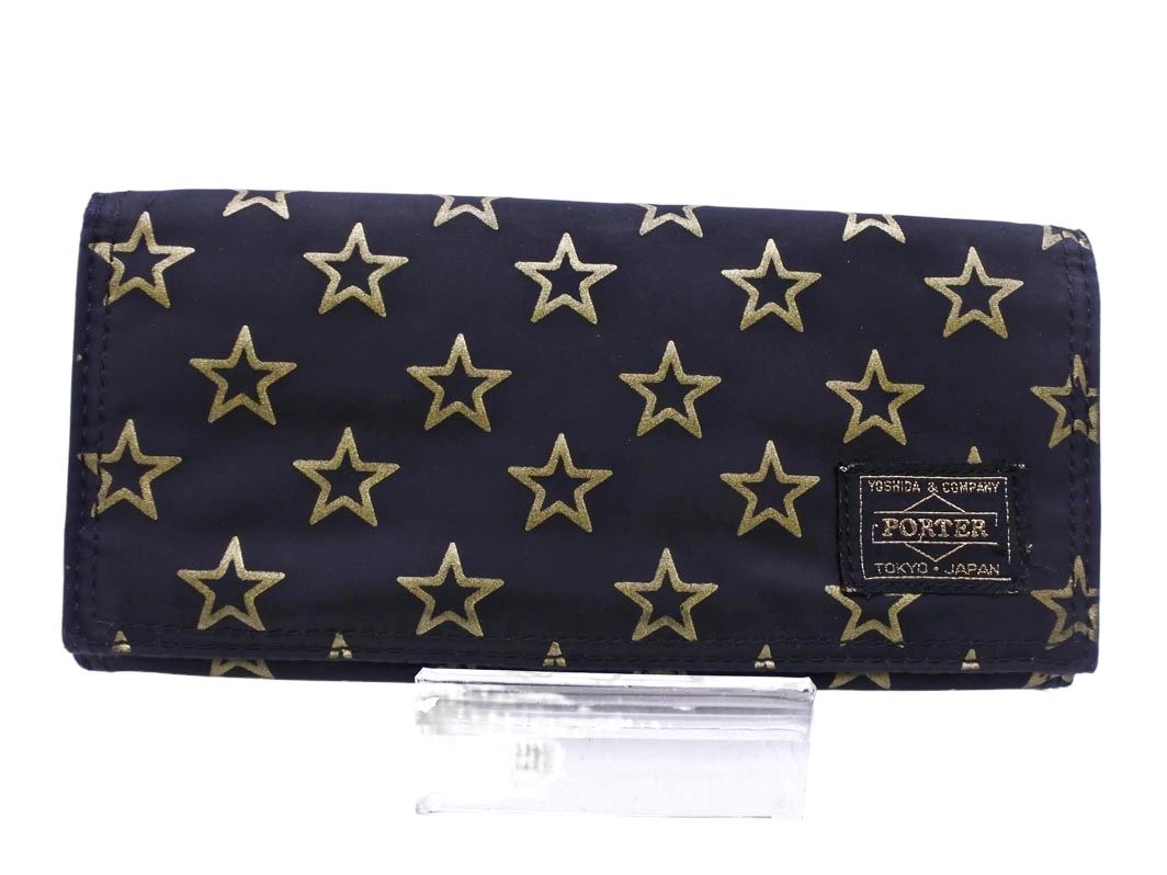 HEAD PORTER ヘッドポーター BLACKBEAUTY STELLAR ステラ 長 財布 黒