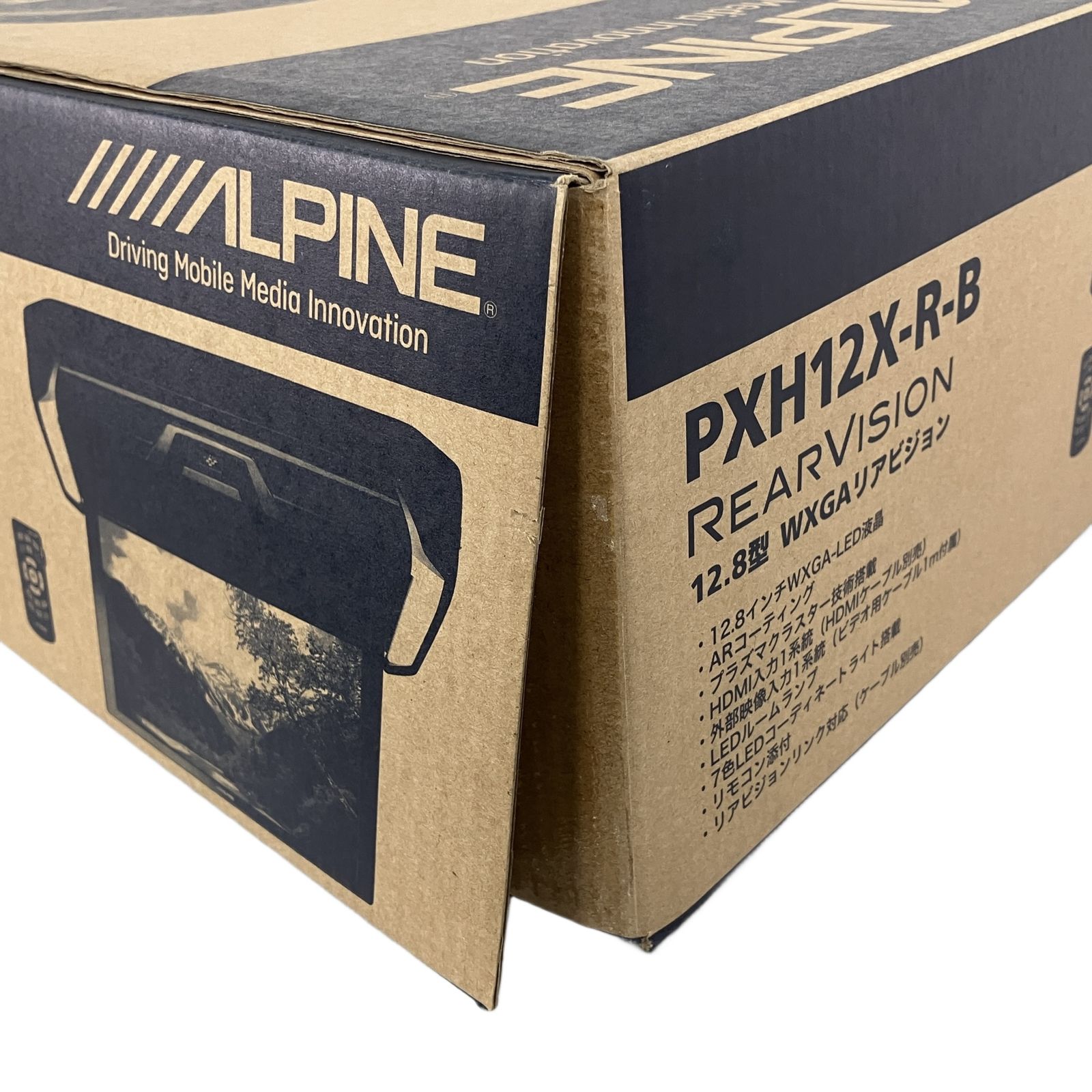 ALPINE12.8型 フリップダウンモニター PXH12X-R-B 新品未使用 ALPINE (12.8インチ) アルパイン / PXH12X-R-B プラズマクラスター搭載