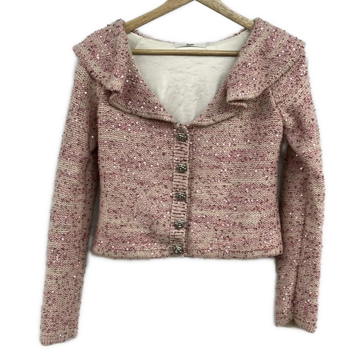 【Rene】ルネ　ブルゾン　36size 美品 Rene(ルネ) ジャケット サイズ36 S レディース - ピンク×白 長袖