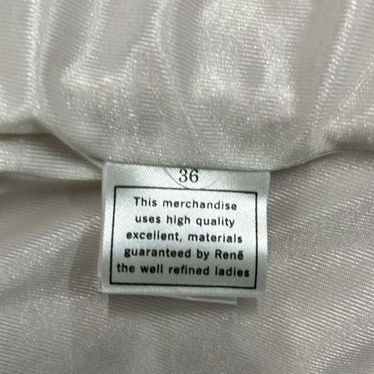 【Rene】ルネ　ブルゾン　36size 美品 Rene(ルネ) ジャケット サイズ36 S レディース - ピンク×白 長袖