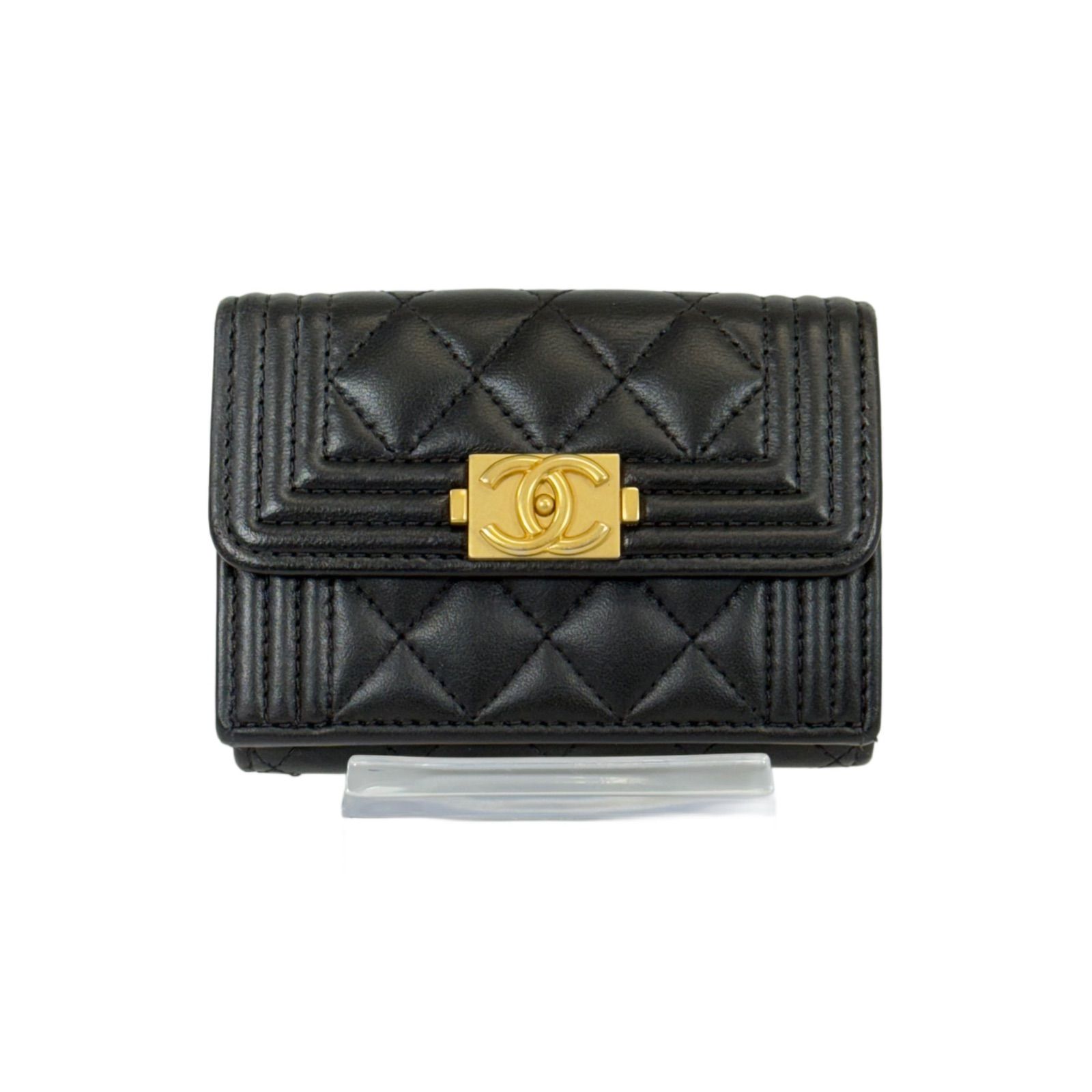 人気・美品】CHANEL シャネル ラムスキン ボーイシャネル ココマーク