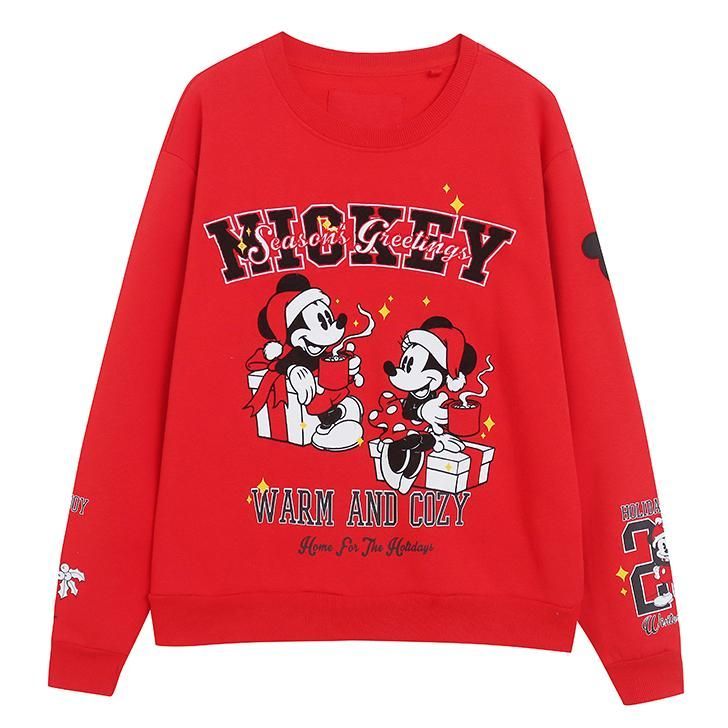ディズニーストア 新品 クリスマス ミッキー＆ミニー 長袖トレーナー М Disney ディズニー ミッキー＆ミニー ミッキーマウス クリスマス