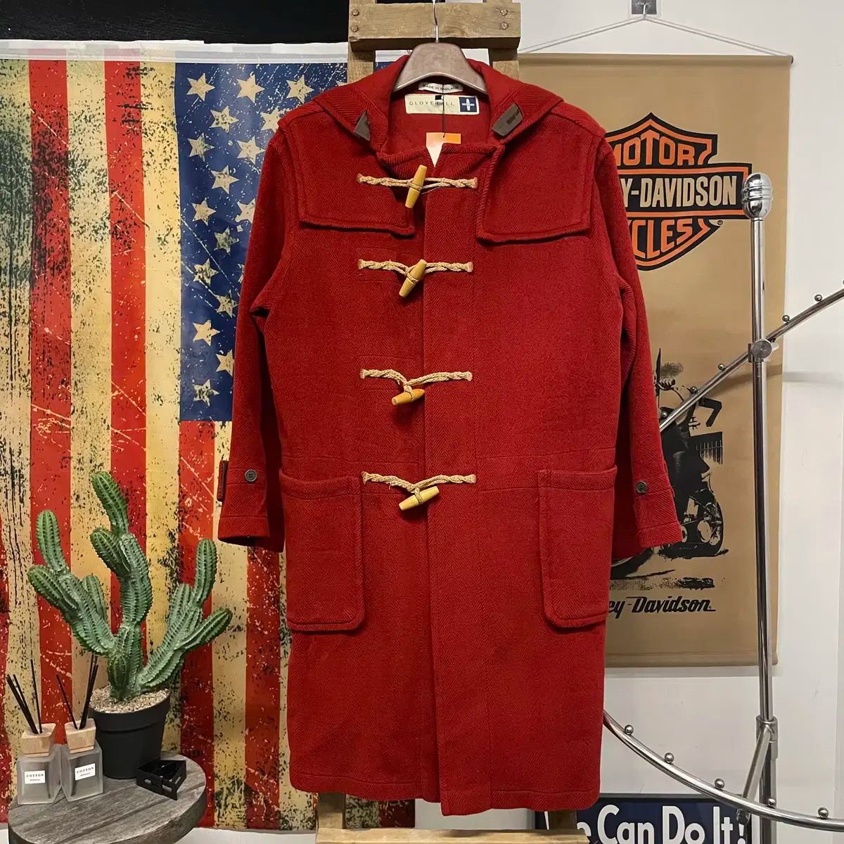 90s グローバーオール GLOVERALL Classic フード ダッフル コート トグルボタン コート