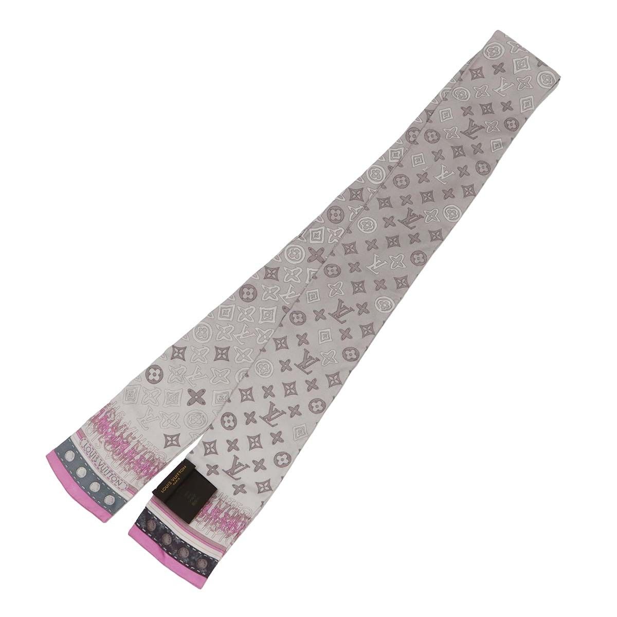 Louis Vuitton スカーフ ブラウン・ピンク・グレー LOUIS VUITTON ルイ・ヴィトン スカーフ レディース ブランド