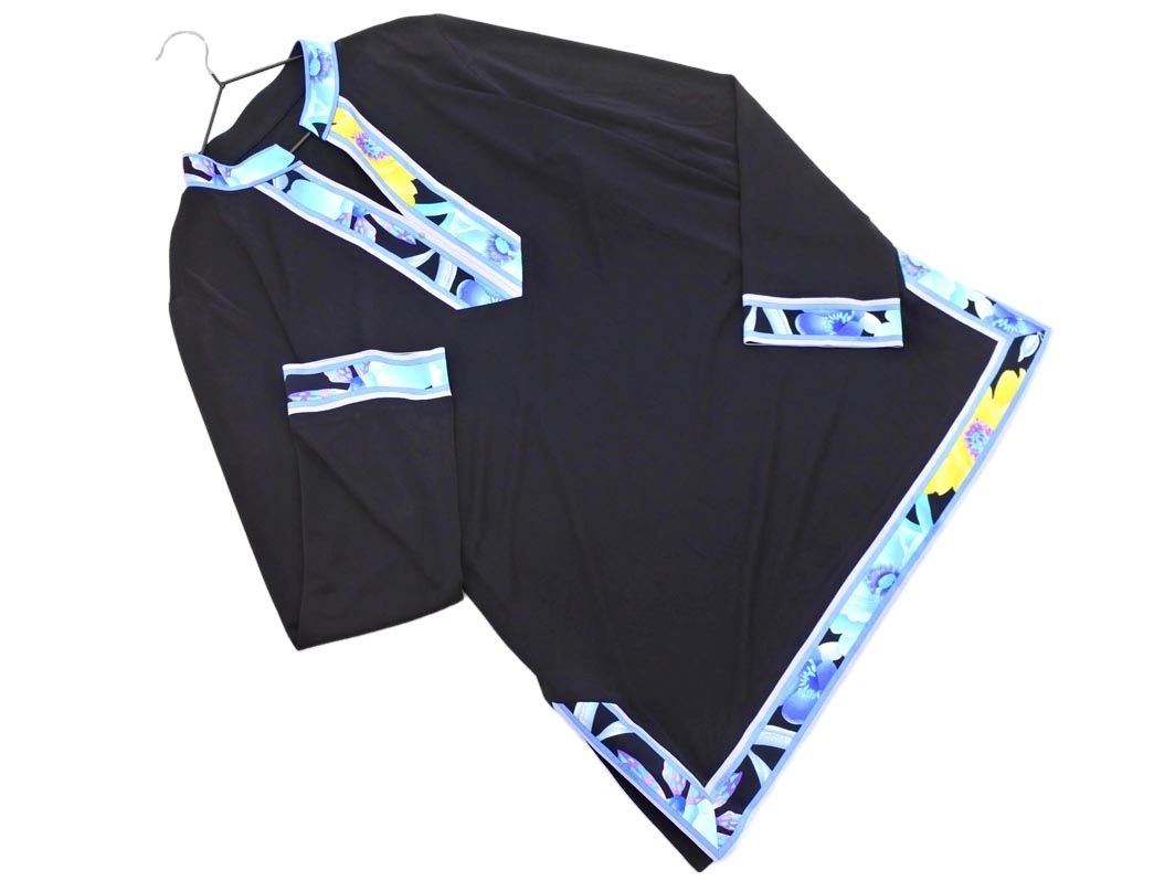 LEONARD レオナール FASHION チュニック カットソー size42/黒