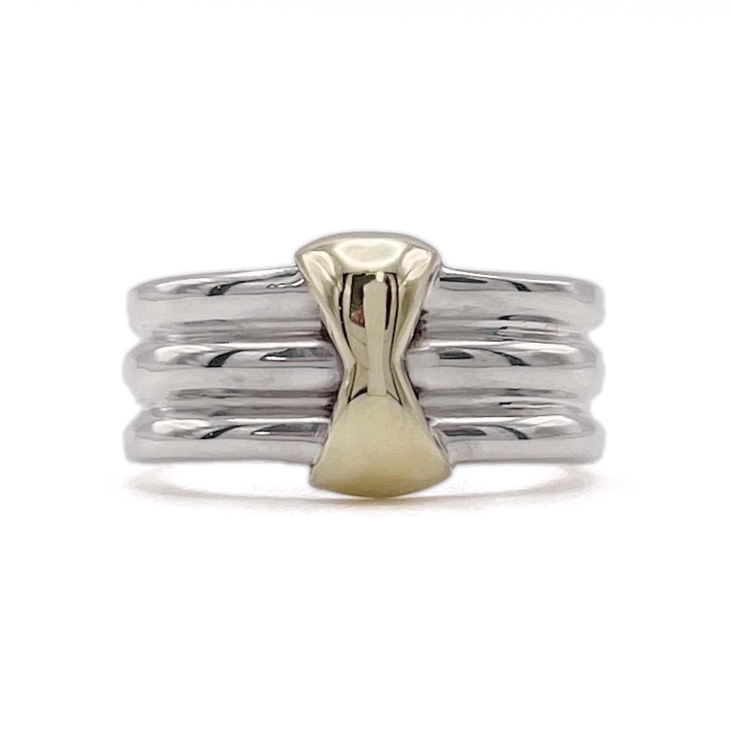 Tiffany&Co. ティファニー 9号 3ロウ コンビ リング 指輪 ヴィンテージ