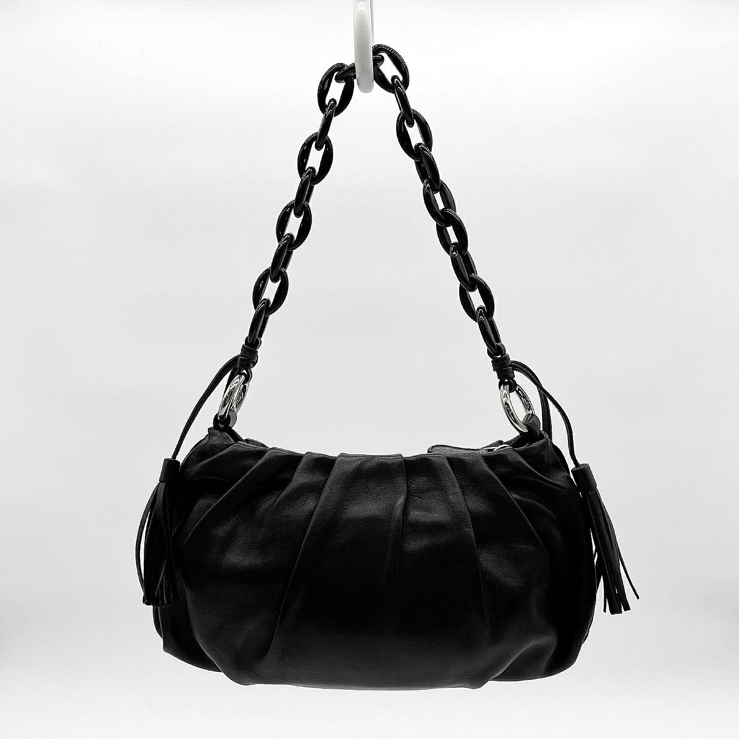 PRADA プラダ ハンドバッグ ロゴ ミニ チェーンショルダー BR3709 
