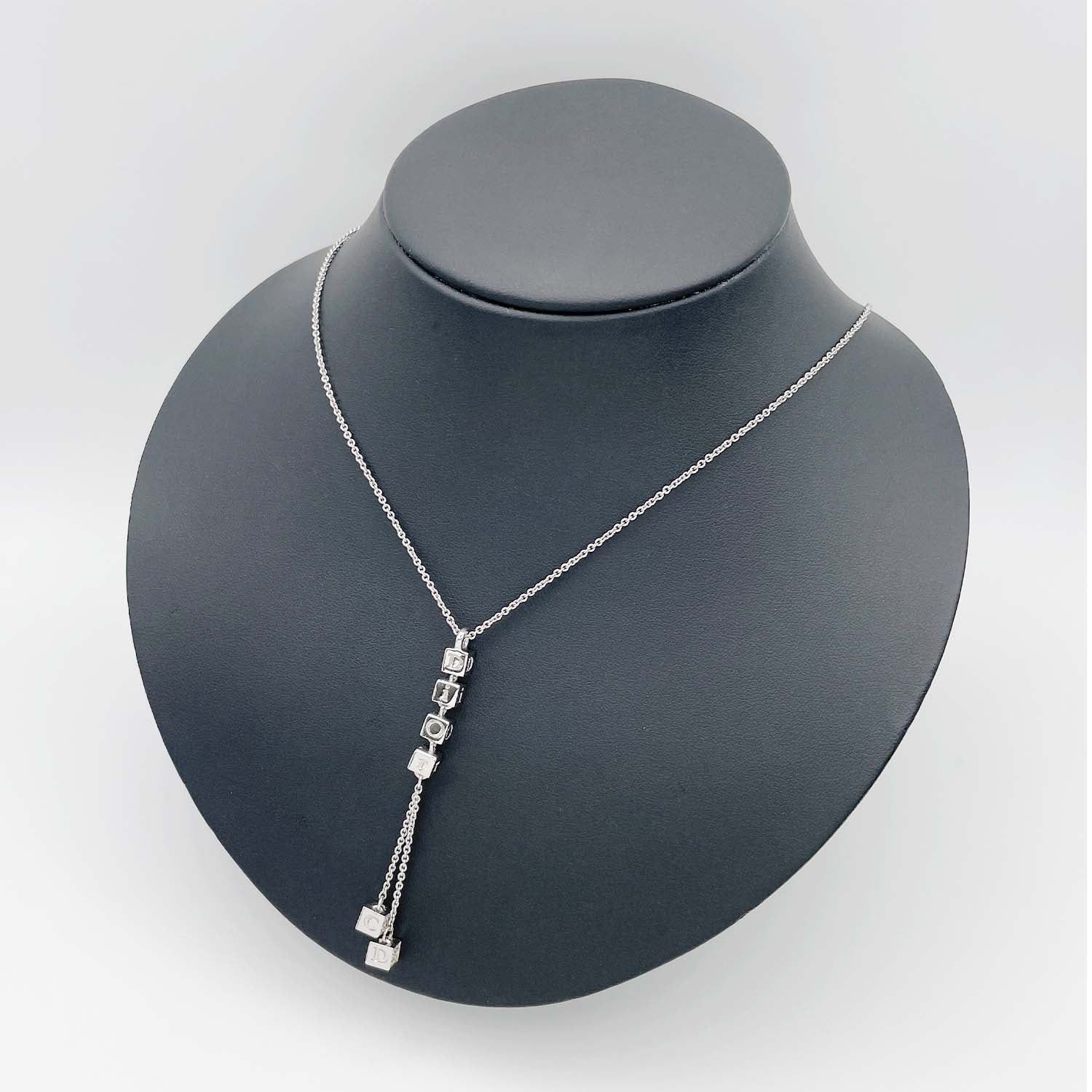 Dior ディオール ネックレス サイコロ ダイス キューブ ネックレス