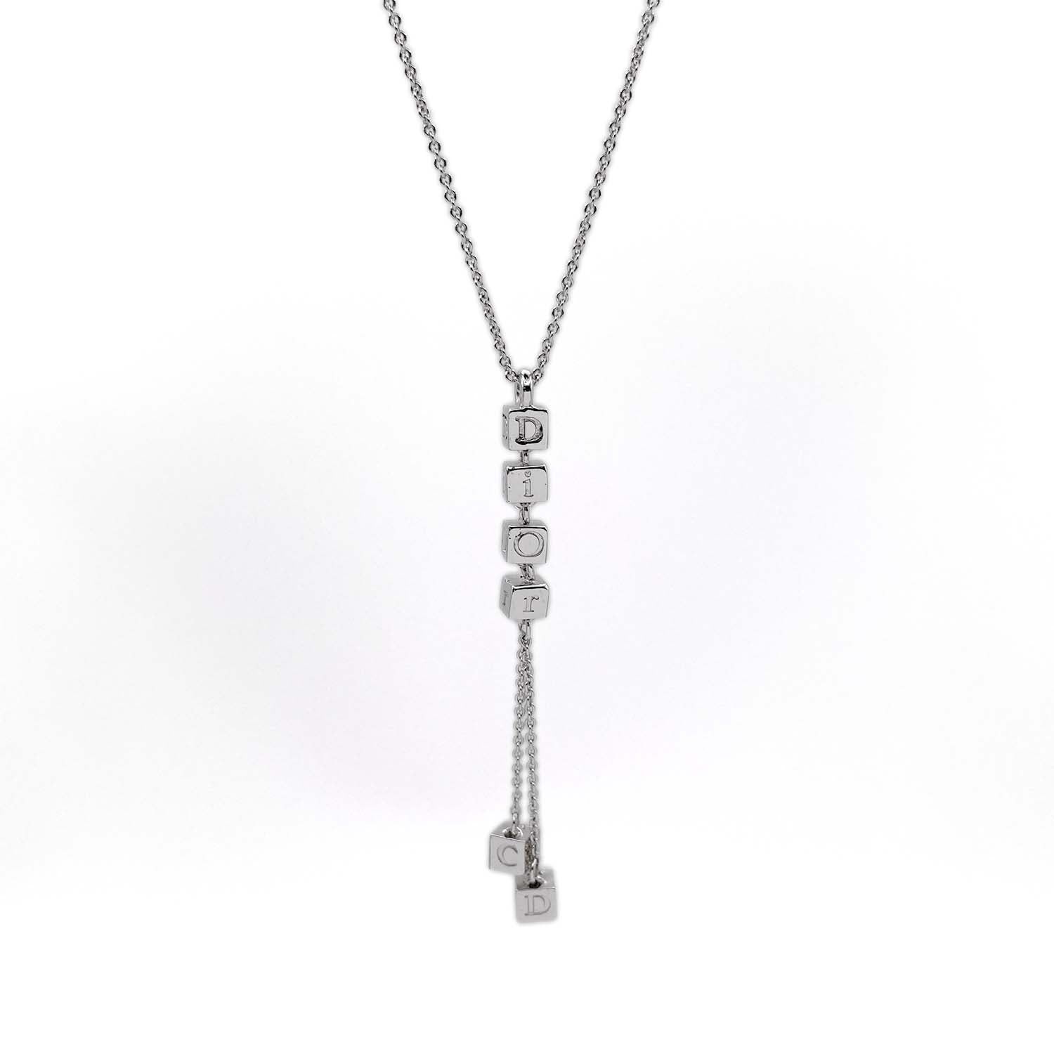 Dior ディオール ネックレス サイコロ ダイス キューブ ネックレス