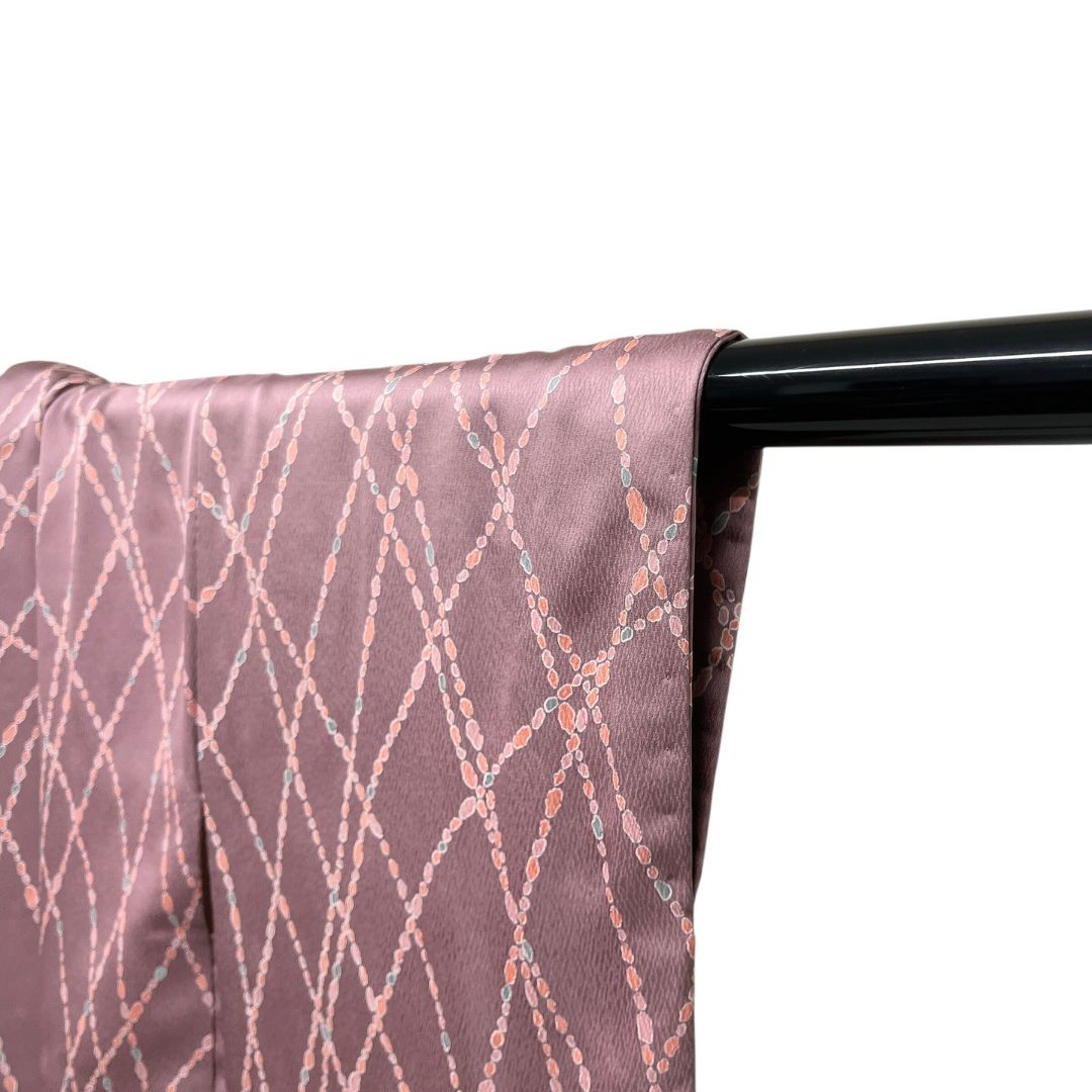  羽織 変わり格子 抽象模様 お洒落 くすみ 着物 113 b d ms 羽織 着物 浴衣