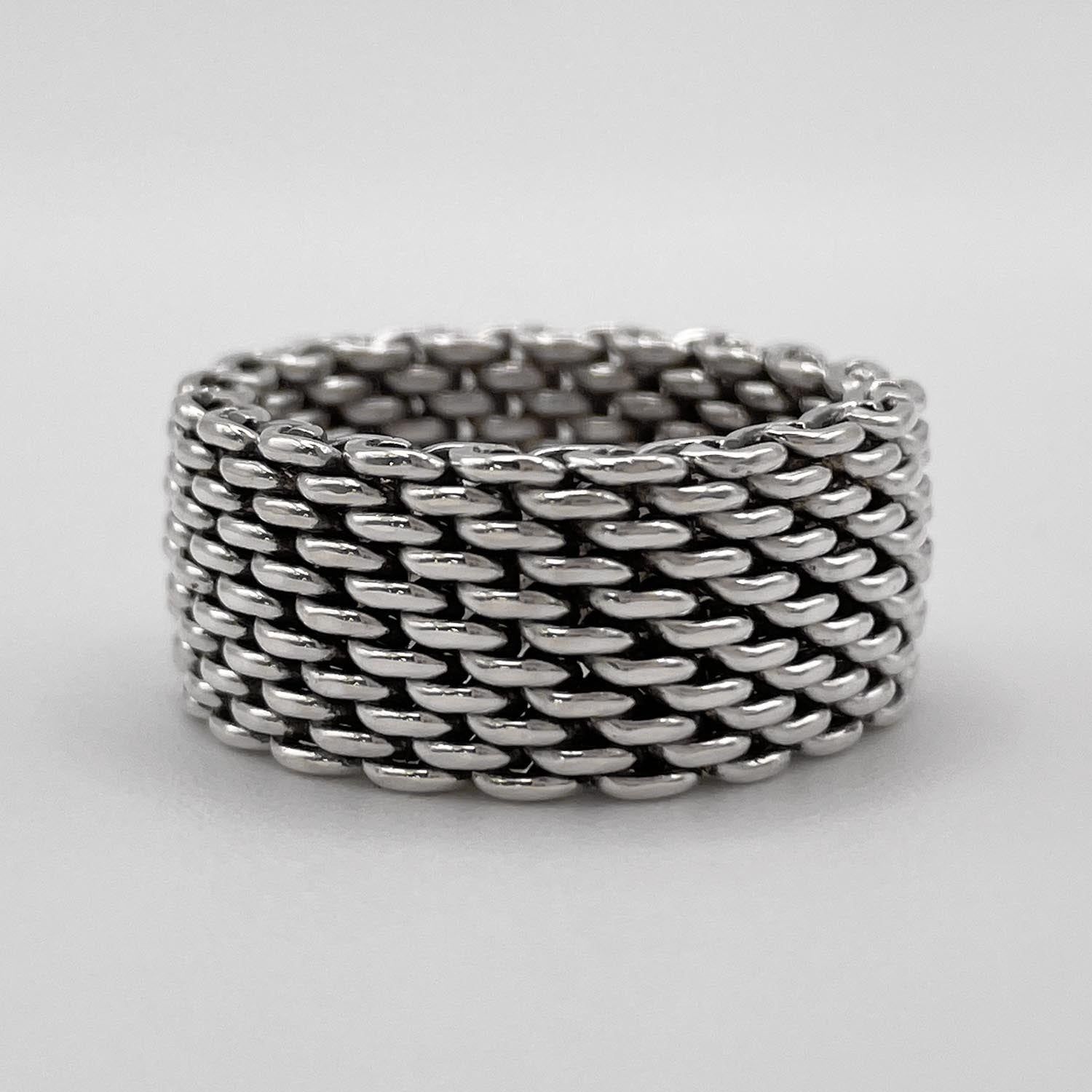 Tiffany&Co. ティファニー 12.5号 サマセット リング 指輪 メッシュ