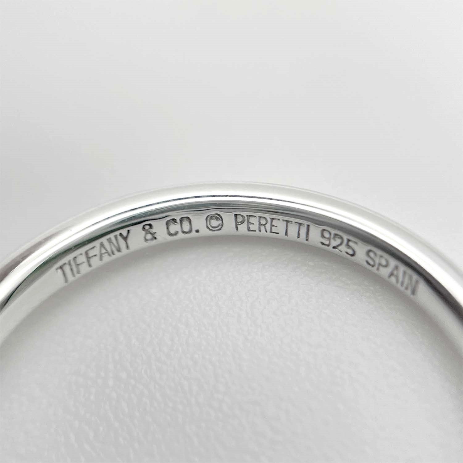 【お値下げ】ティファニー リング・カーブド バンドリング 【SV925】 TIFFANY&Co. ティファニー ワイド カーブド バンドリング Pt950 メンズ