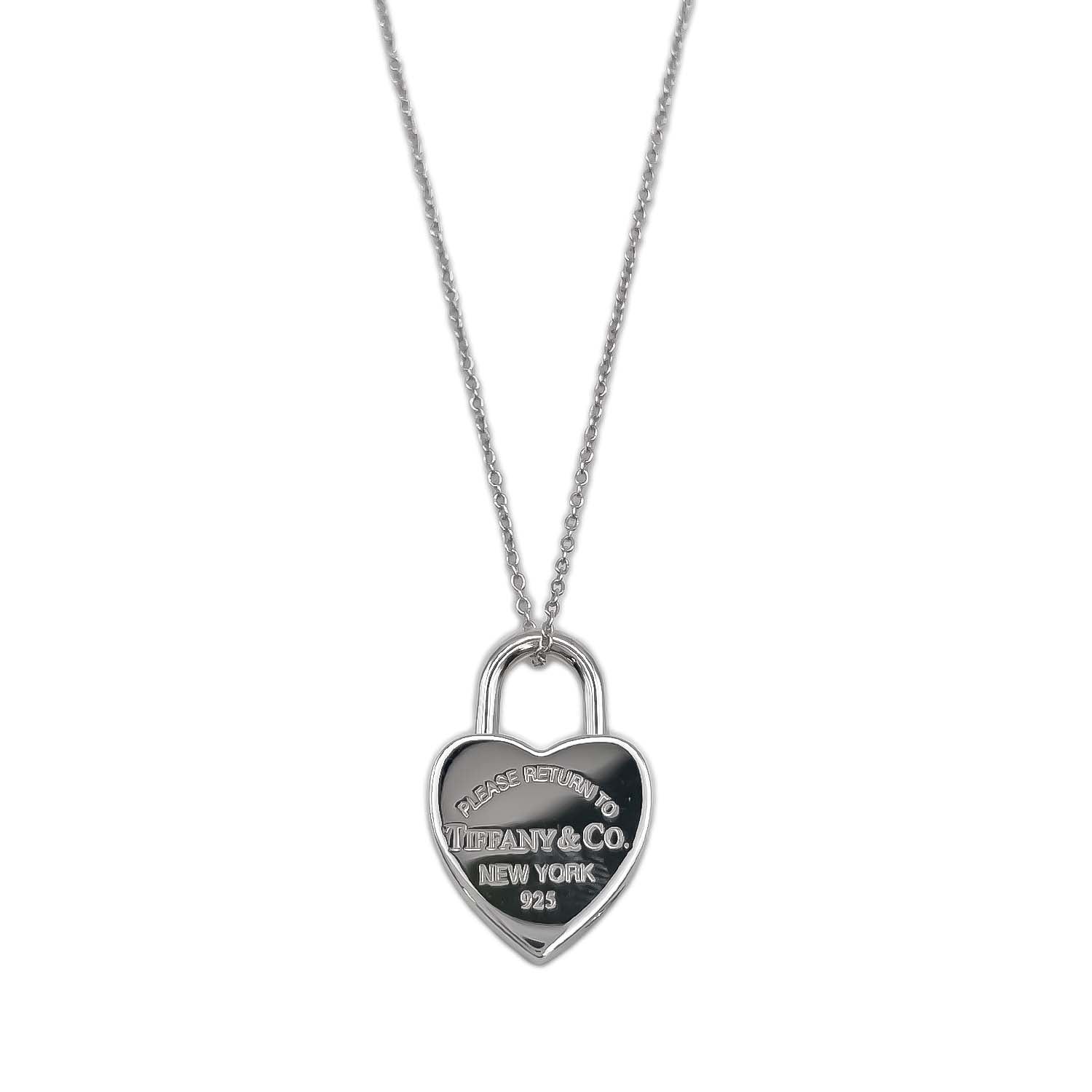 TIFFANY&Co. ハートロックカデナ ペンダントトップ SV925 Tiffany&Co. ティファニー ネックレス リターントゥ ハート ロック RTT