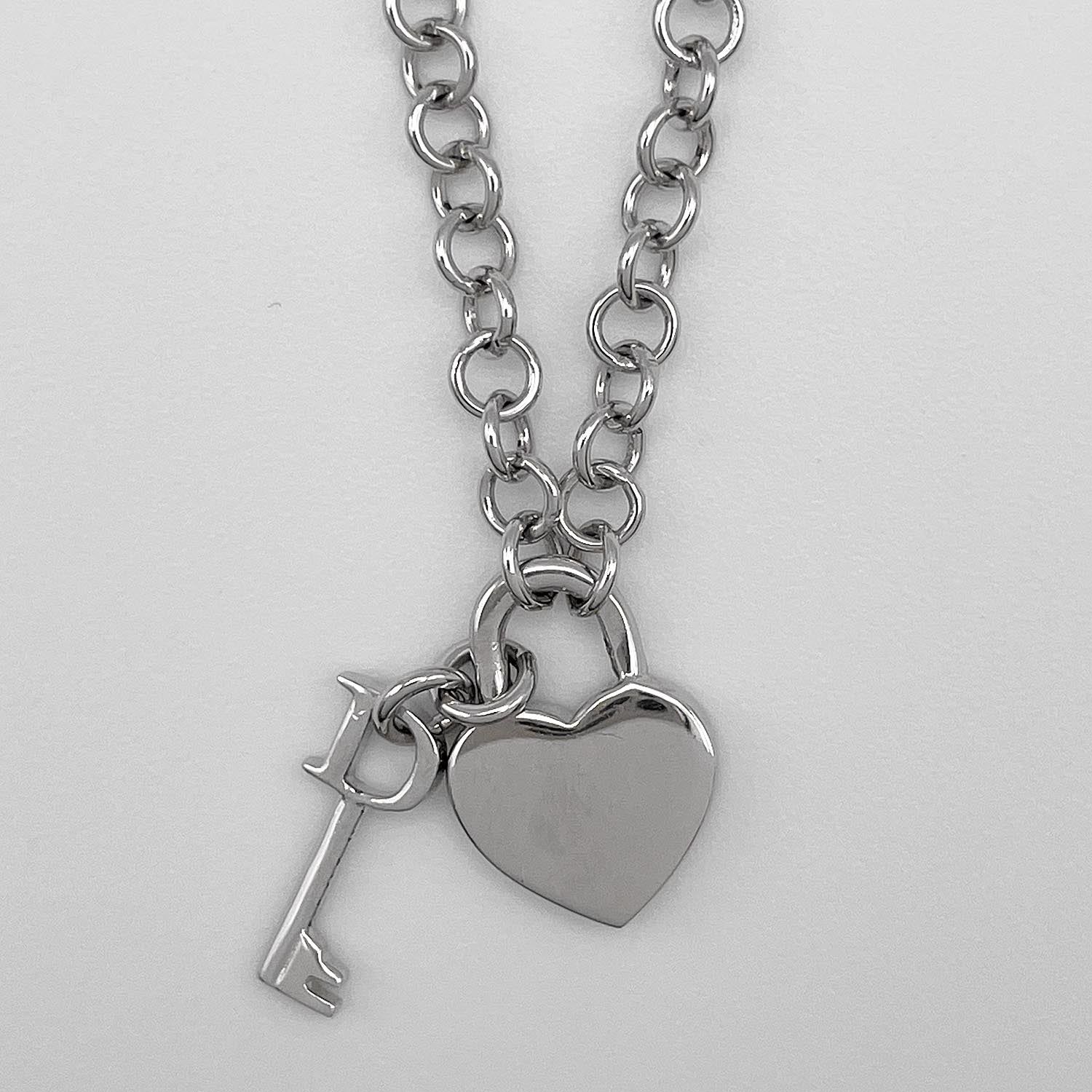 Dior ディオール ネックレス ハートロック キー ロゴ ペンダント