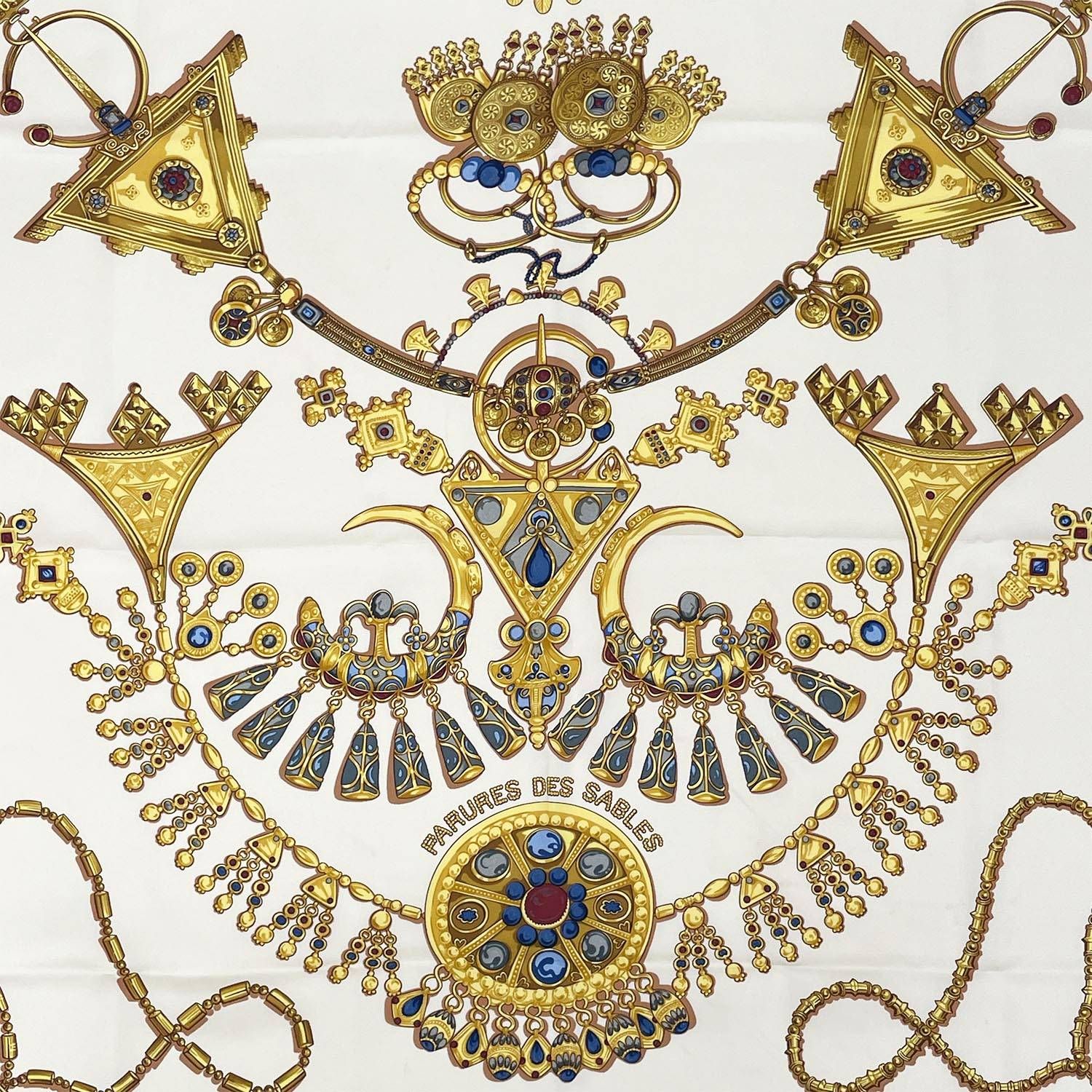 新品未使用☆エルメス スカーフ カレ☆砂漠のアクセサリー HERMES