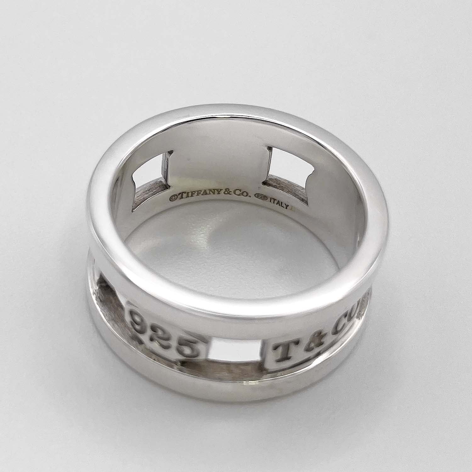 美品 ティファニー 1837 リング　15号 Tiffany&Co. ティファニー 15号 1837 エレメント リング 指輪 SV925