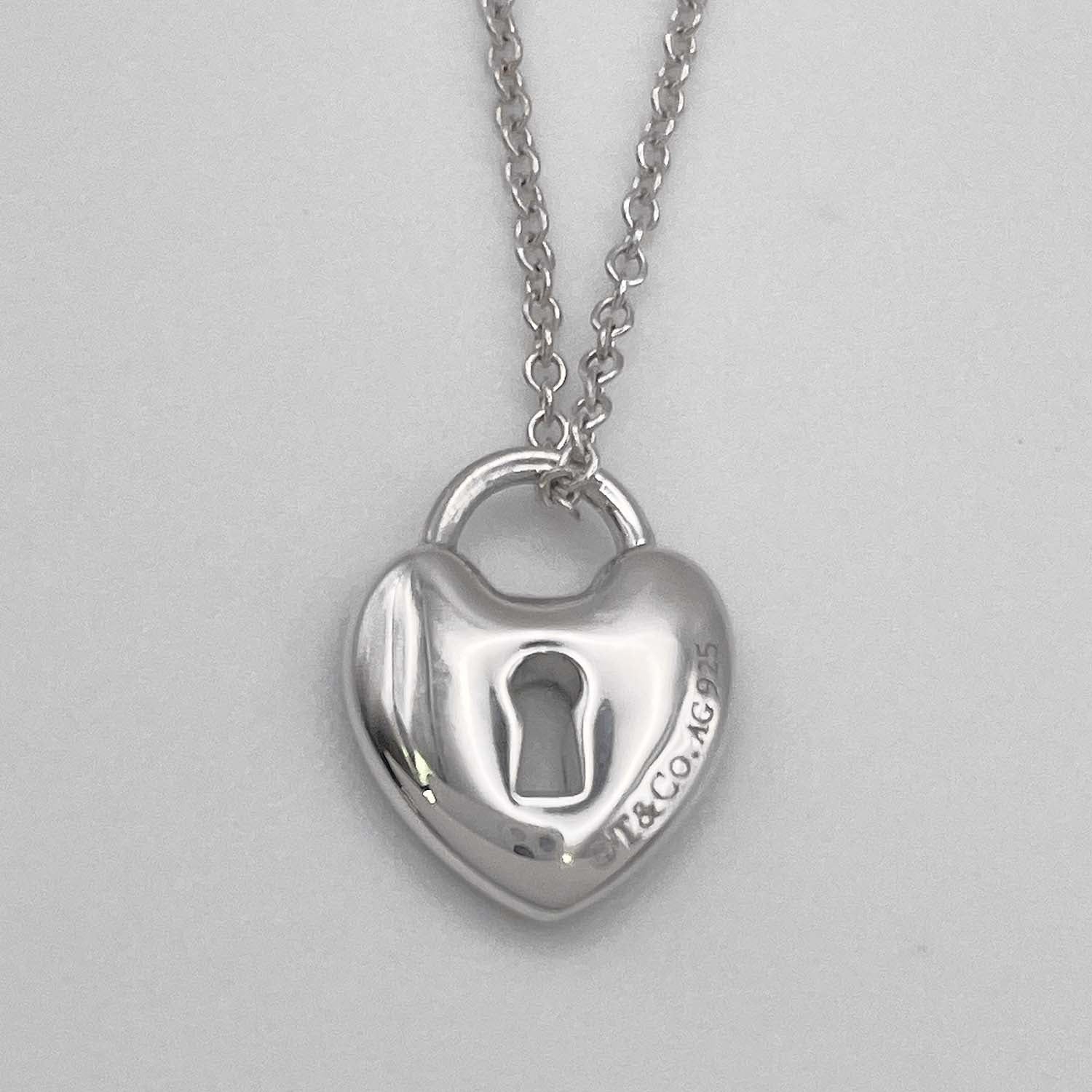 Tiffany&Co. ティファニー ハートロック ネックレス ブルー ペンダント