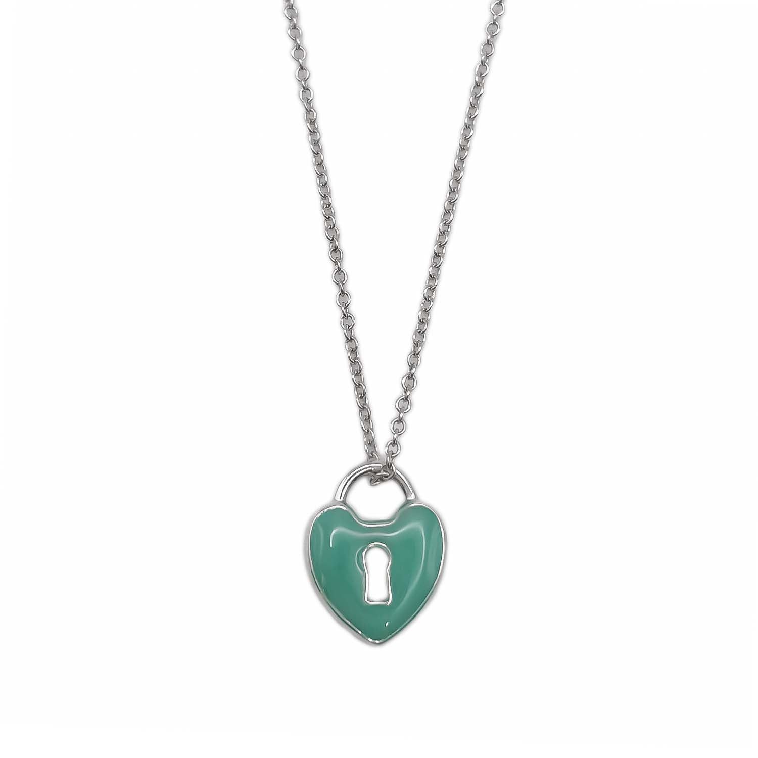 Tiffany&Co. ティファニー ハートロック ネックレス ブルー ペンダント