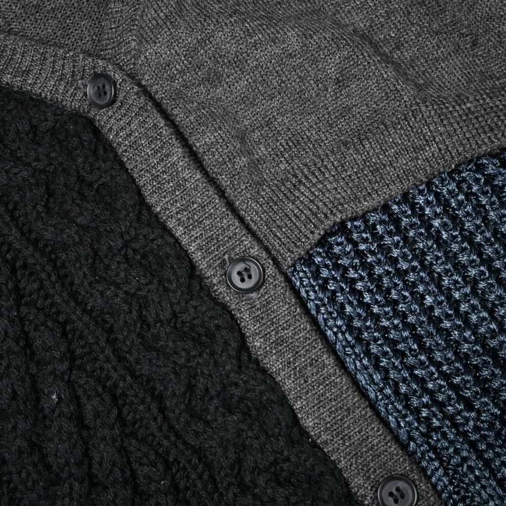 kolor ミックスパーツ ドッキング ニットカーディガン - メルカリ