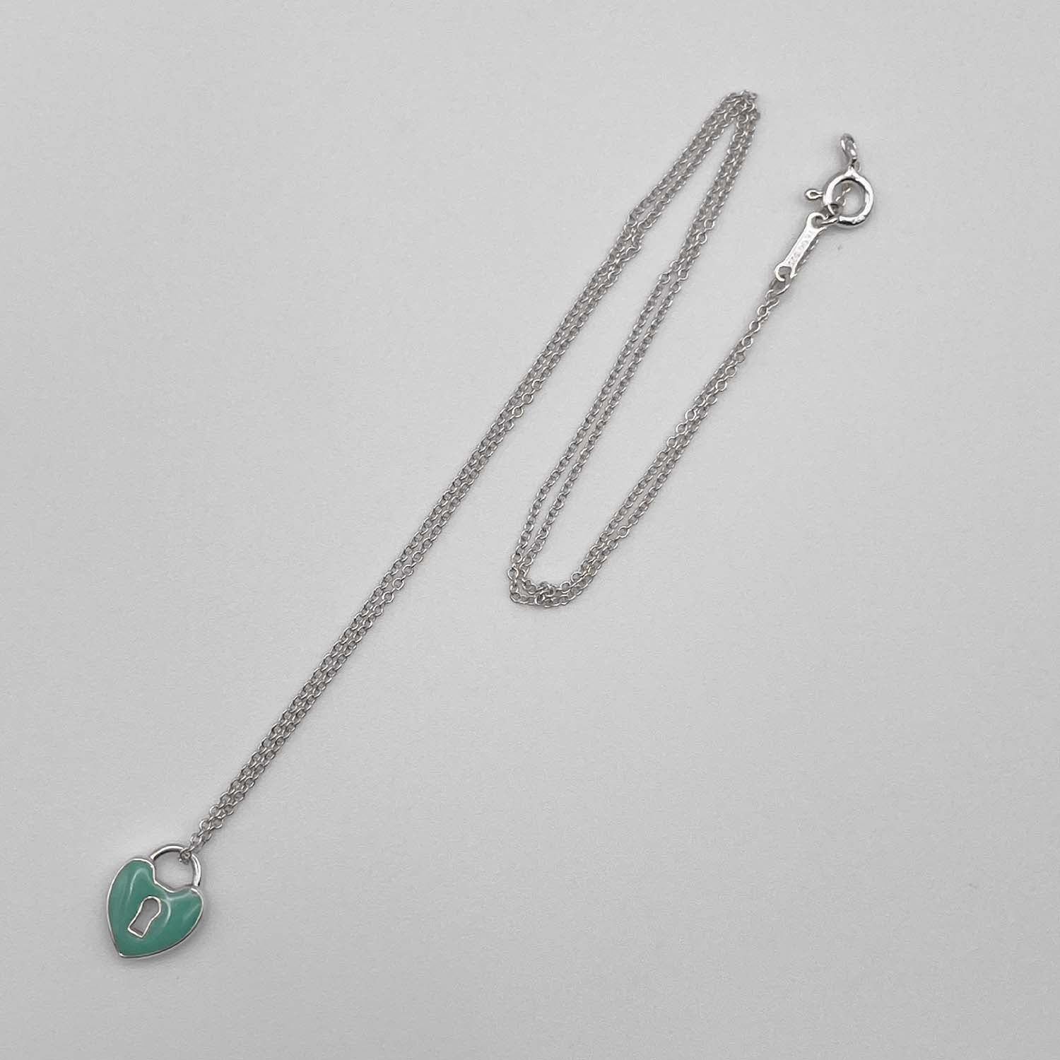 Tiffany&Co. ティファニー ハートロック ネックレス ブルー ペンダント